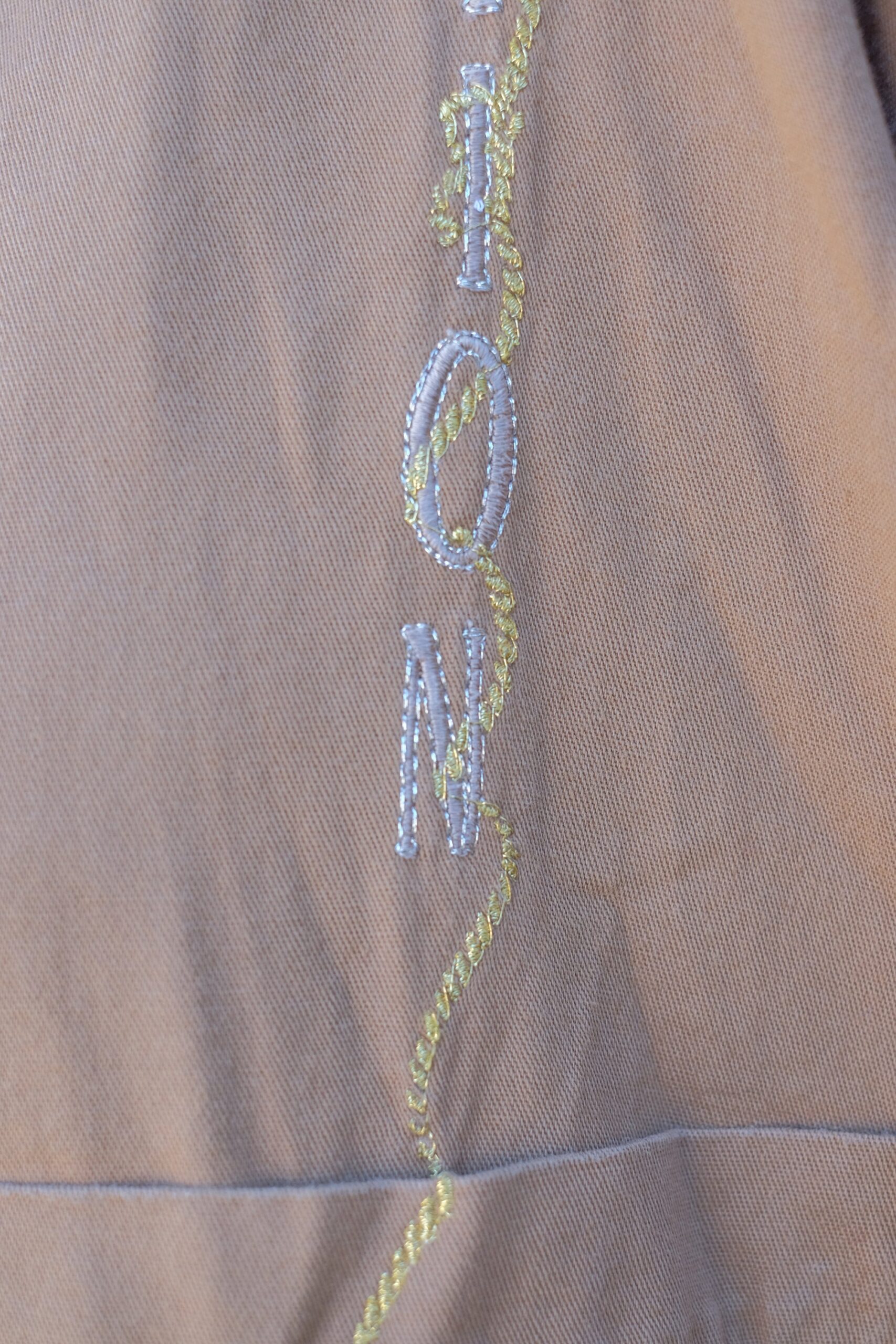 Vintage Brown Shirt with Golden Buttons and Details - Image 6