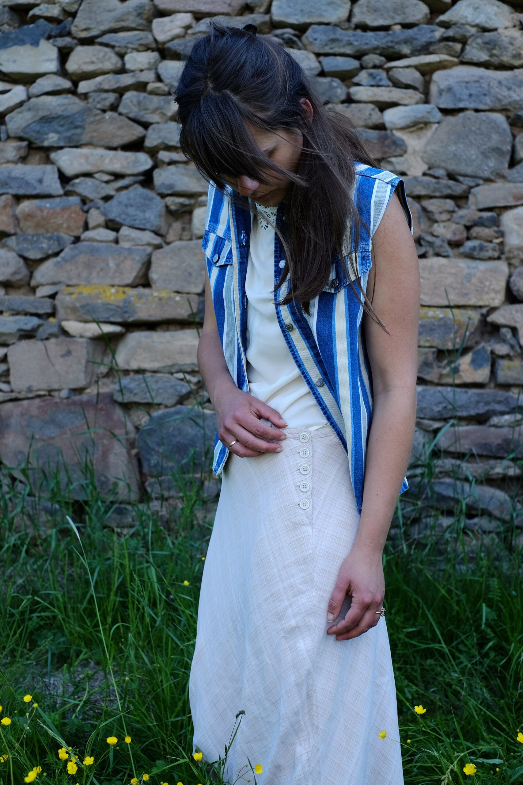 70s Vintage pink Skirt, Romantic Parisian Elegant, Valentine's Day Outfit - Image 4