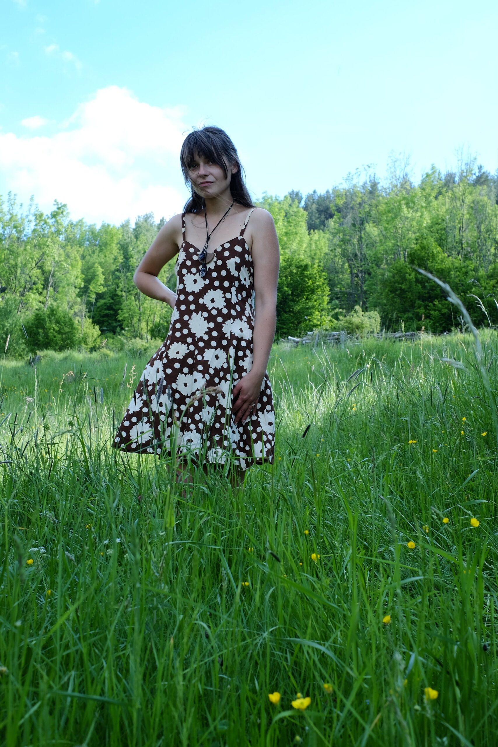 Vintage 90s Skater dress, inspired by the 60s Hippie Era with Daisies - Image 8