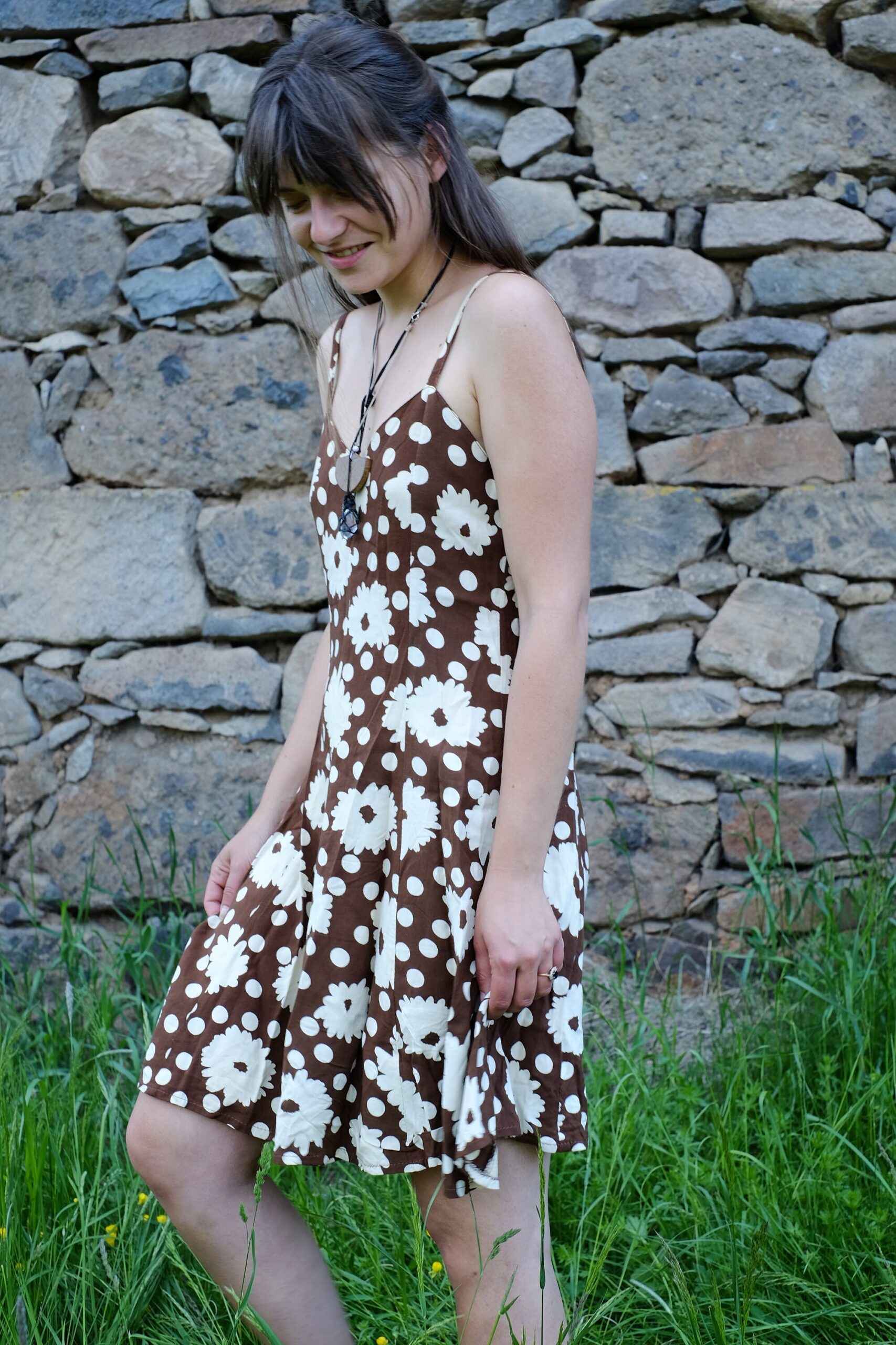 Vintage 90s Skater dress, inspired by the 60s Hippie Era with Daisies - Image 3