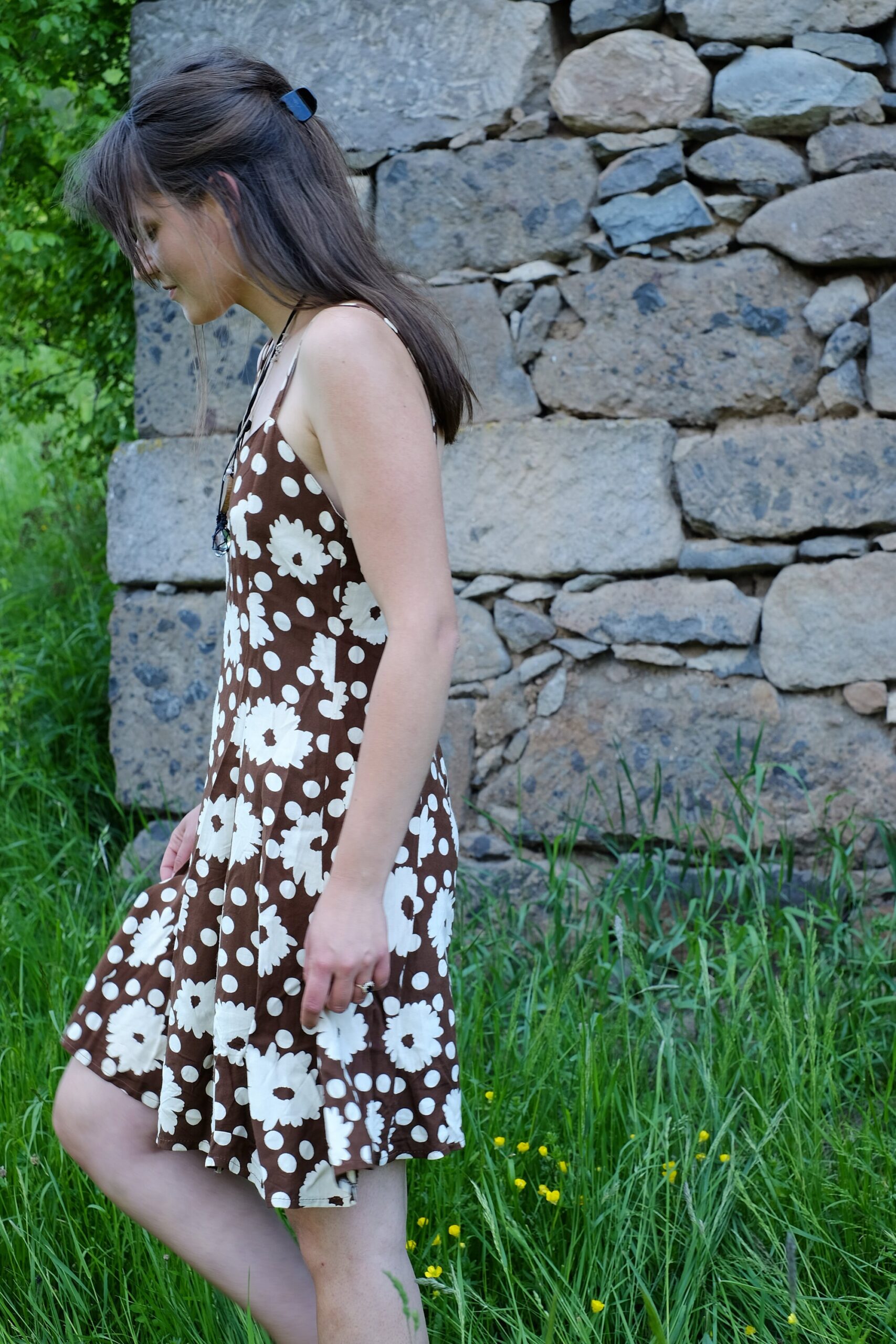 Vintage 90s Skater dress, inspired by the 60s Hippie Era with Daisies - Image 4