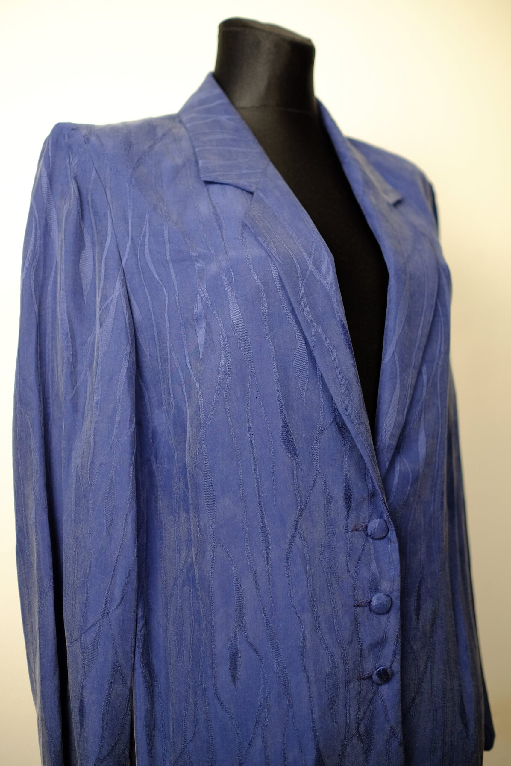 Vintage Dark Blue Fred Sabatier Blazer - Image 4