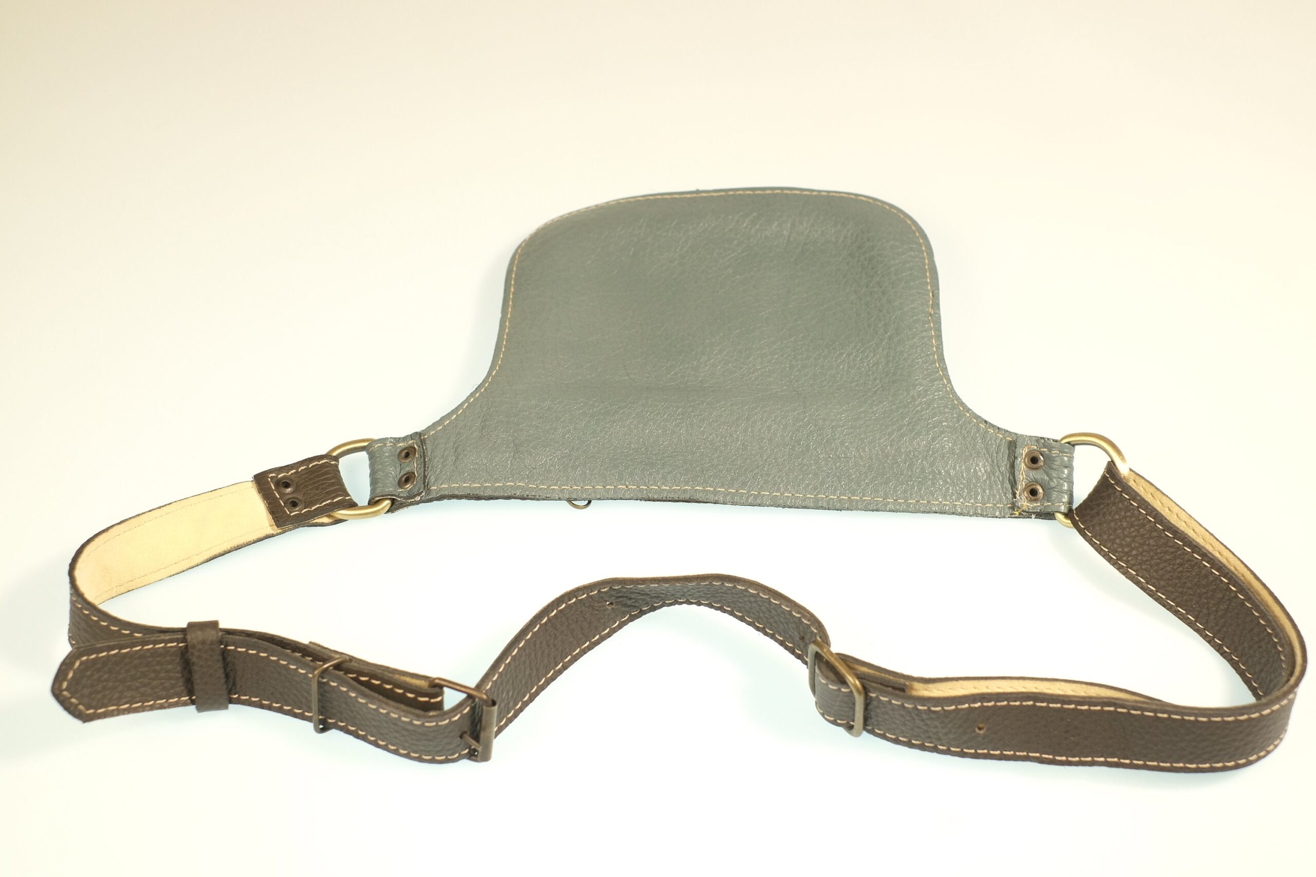 Vintage Blue Leather / Waistbag/ Belly Bag/ Hip Bag / Belt Bag / Fanny Pack - Image 3