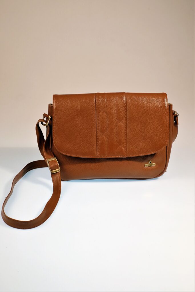 Vintage Brown Leather Shoulder Bag, Small Leather Purse, Cross Body Bag, Brown Leather Women Pouch