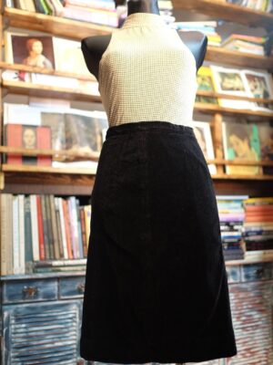 Vintage Black Velvet Mini Skirt Size XS