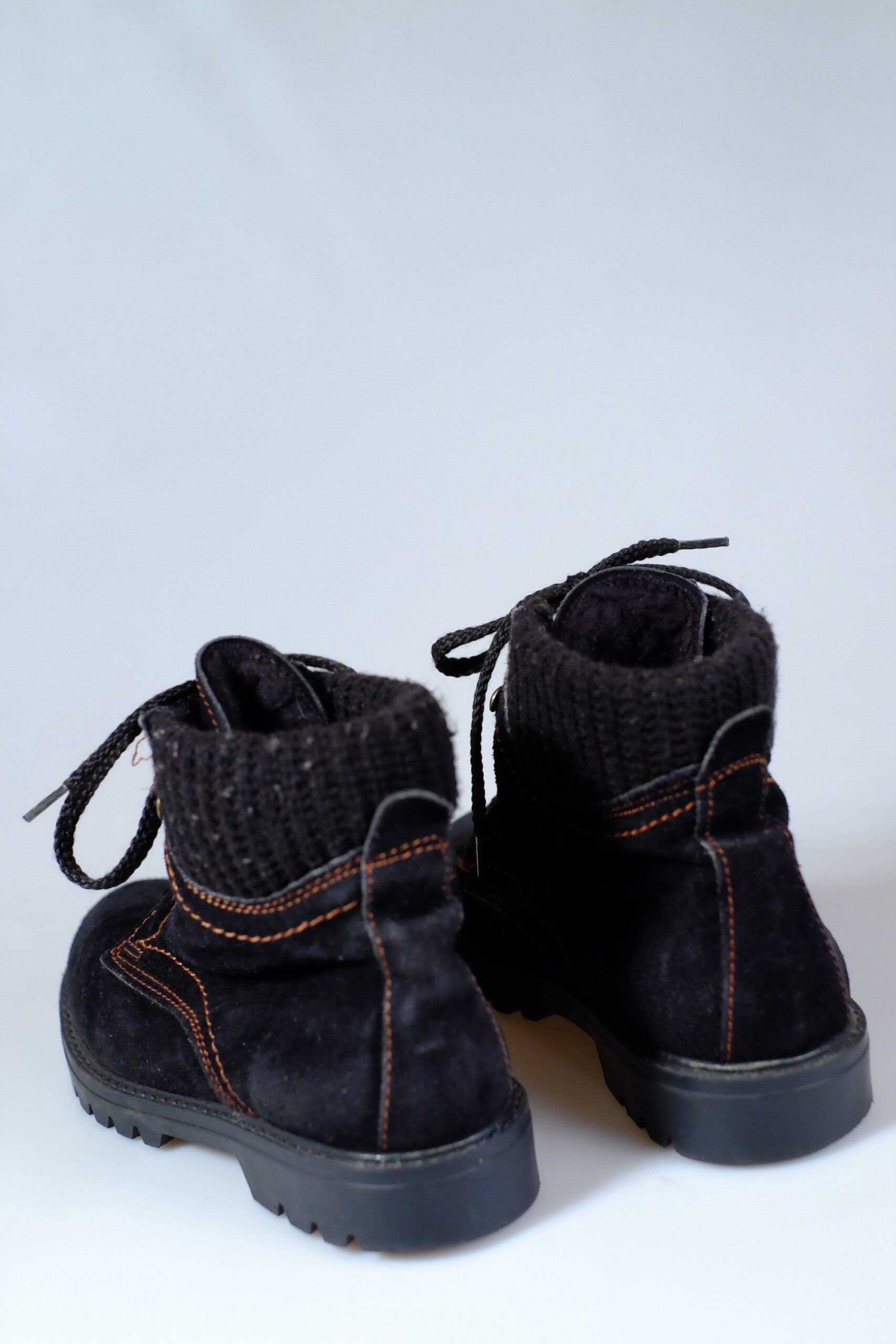 Vintage Black Lace up Hiking Boots eu38 Read the Description - Image 6