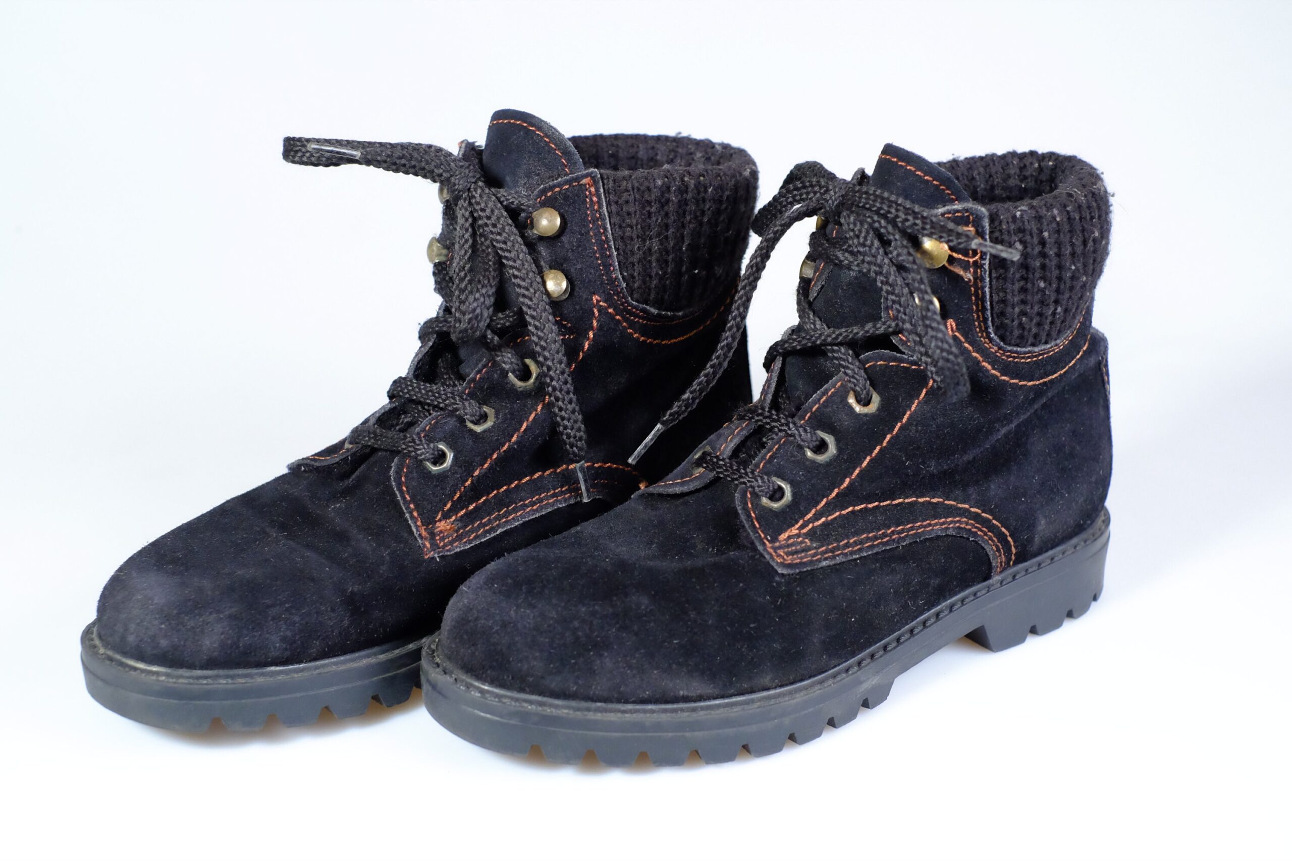 Vintage Black Lace up Hiking Boots eu38 Read the Description - Image 2