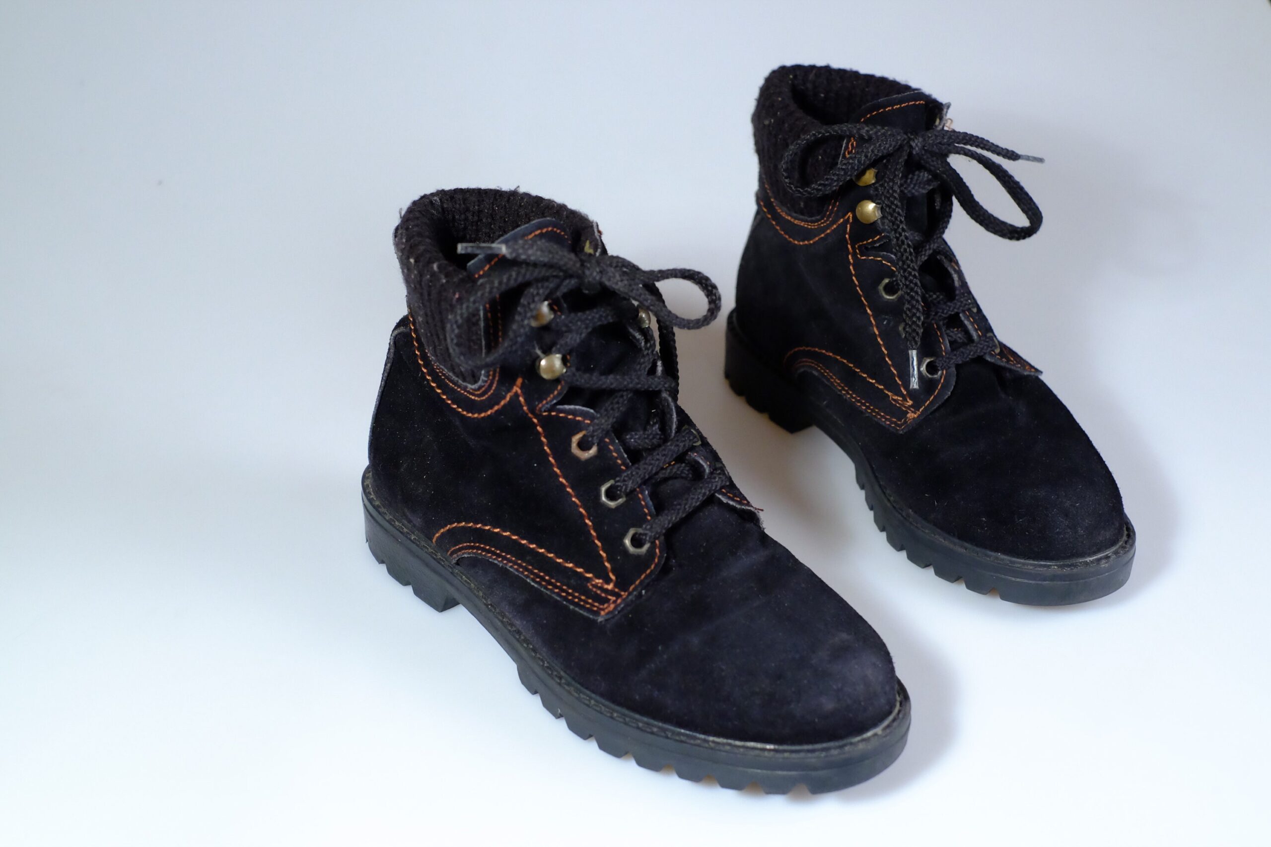 Vintage Black Lace up Hiking Boots eu38 Read the Description - Image 8