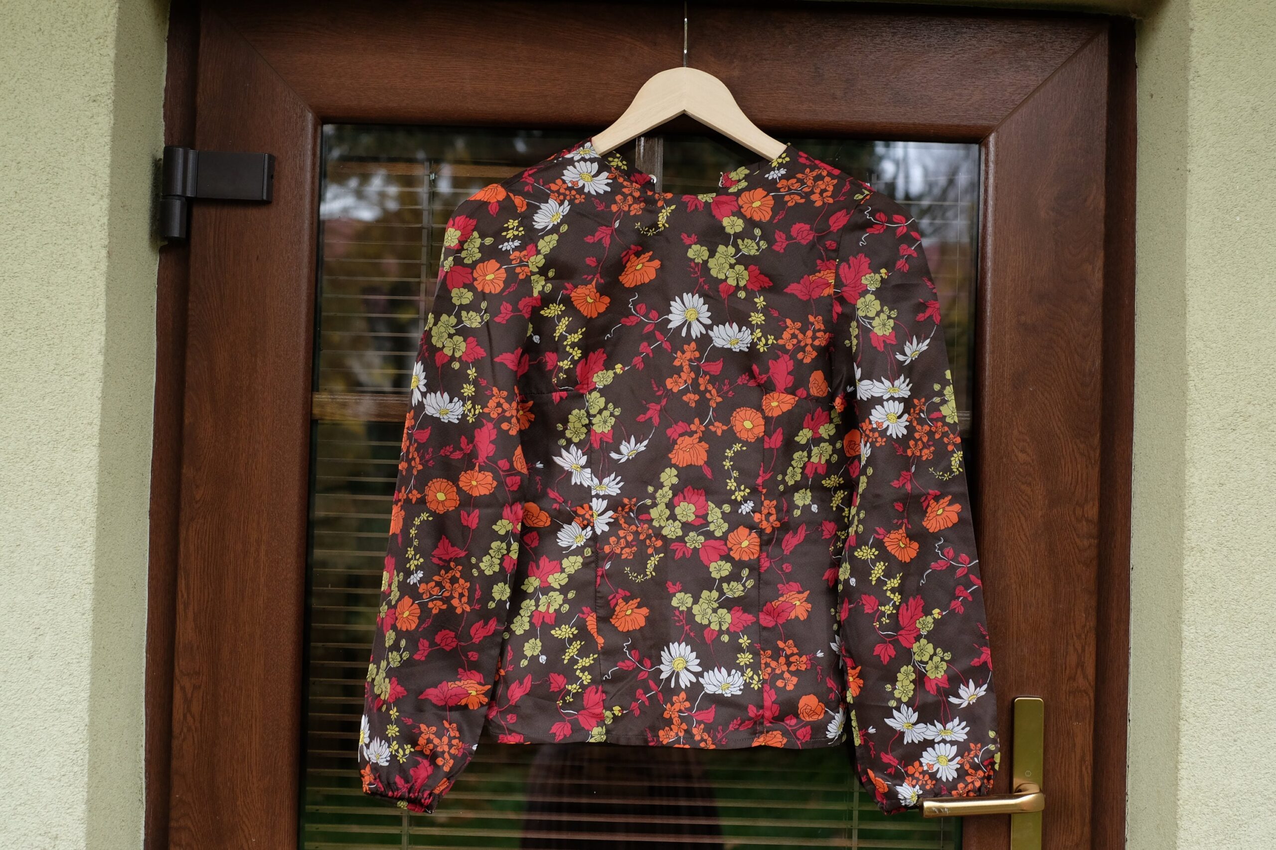 Vintage Handmade 70s Boho Hippie Floral Blouse - Image 3