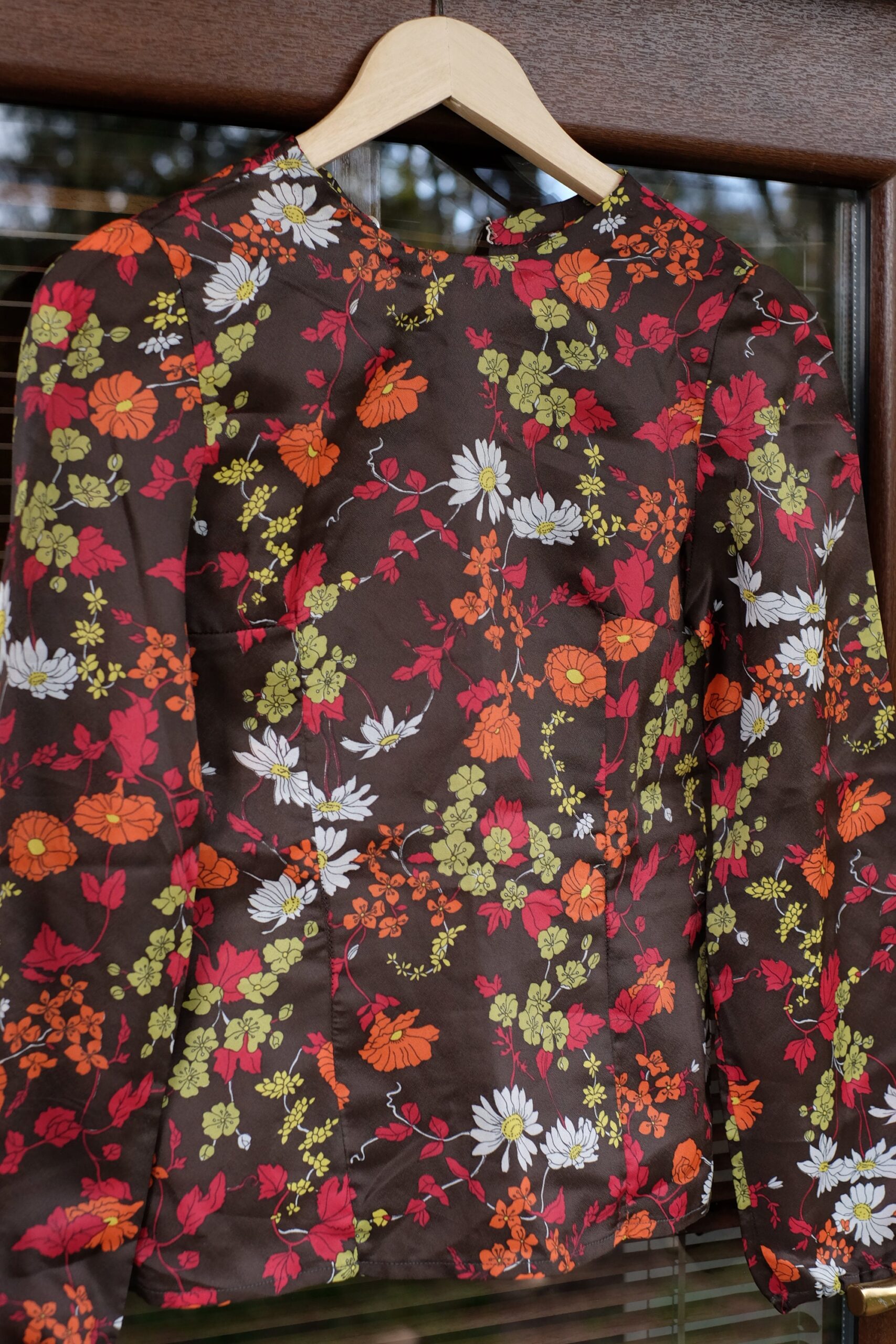 Vintage Handmade 70s Boho Hippie Floral Blouse - Image 5