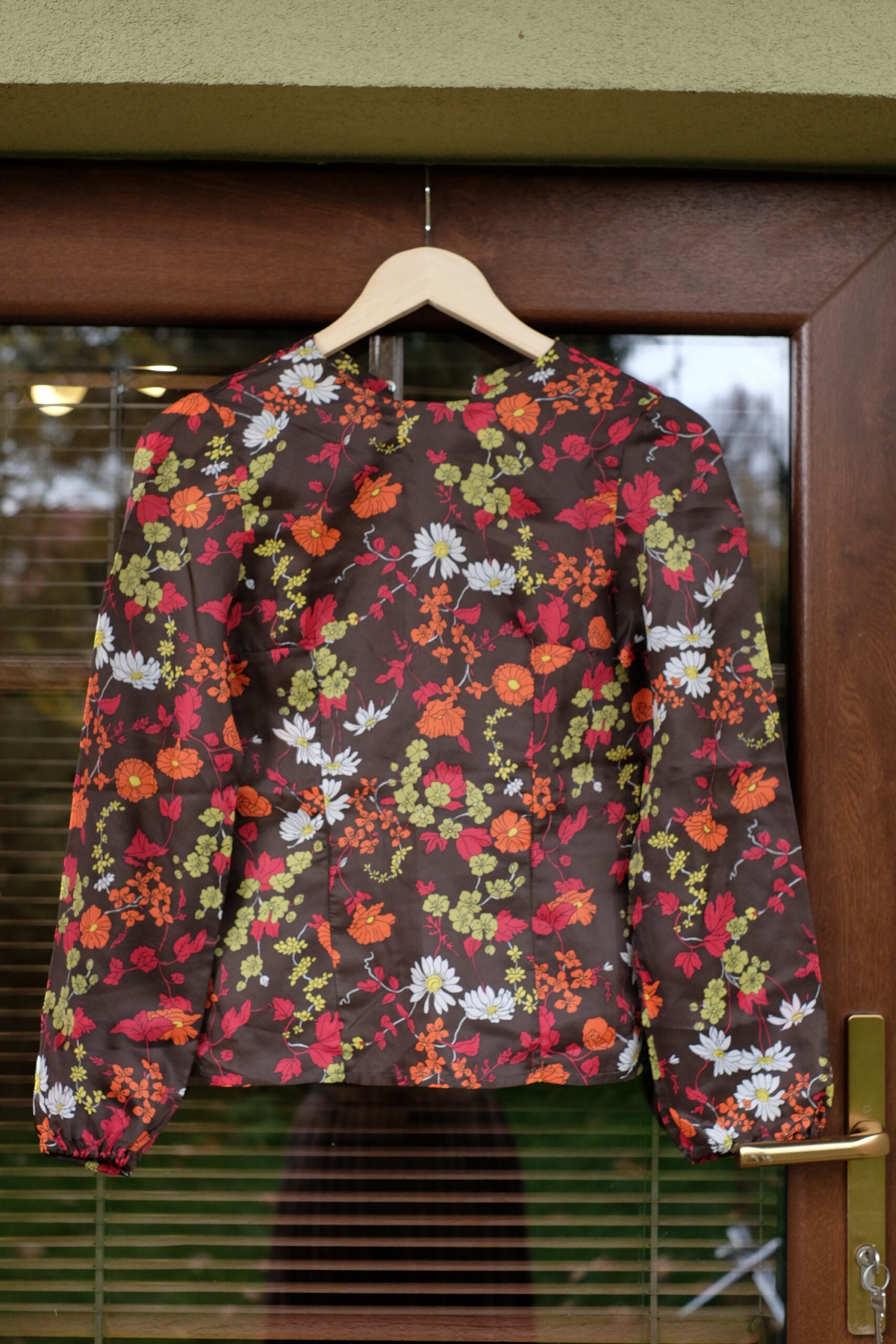 Vintage Handmade 70s Boho Hippie Floral Blouse - Image 6