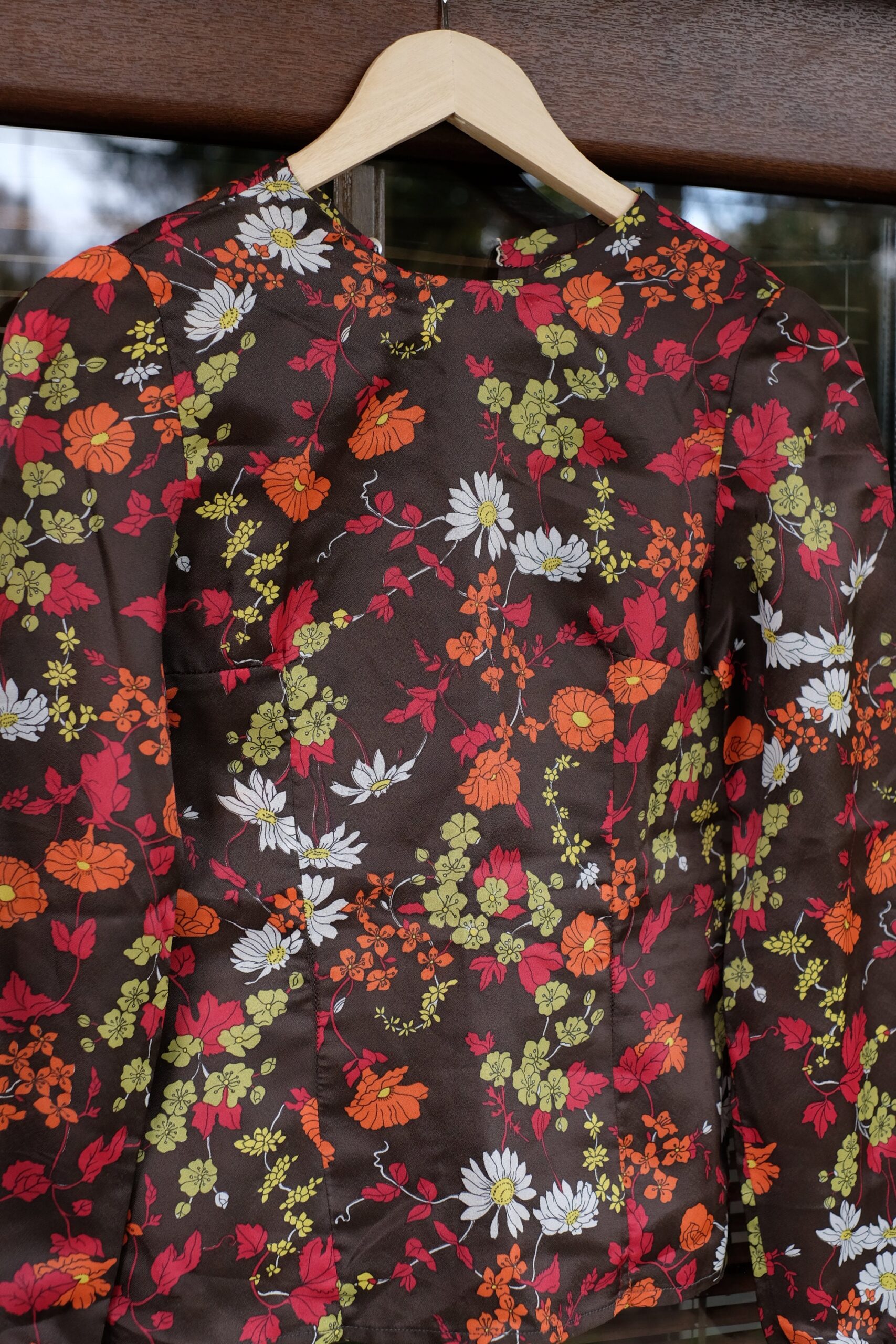 Vintage Handmade 70s Boho Hippie Floral Blouse - Image 7