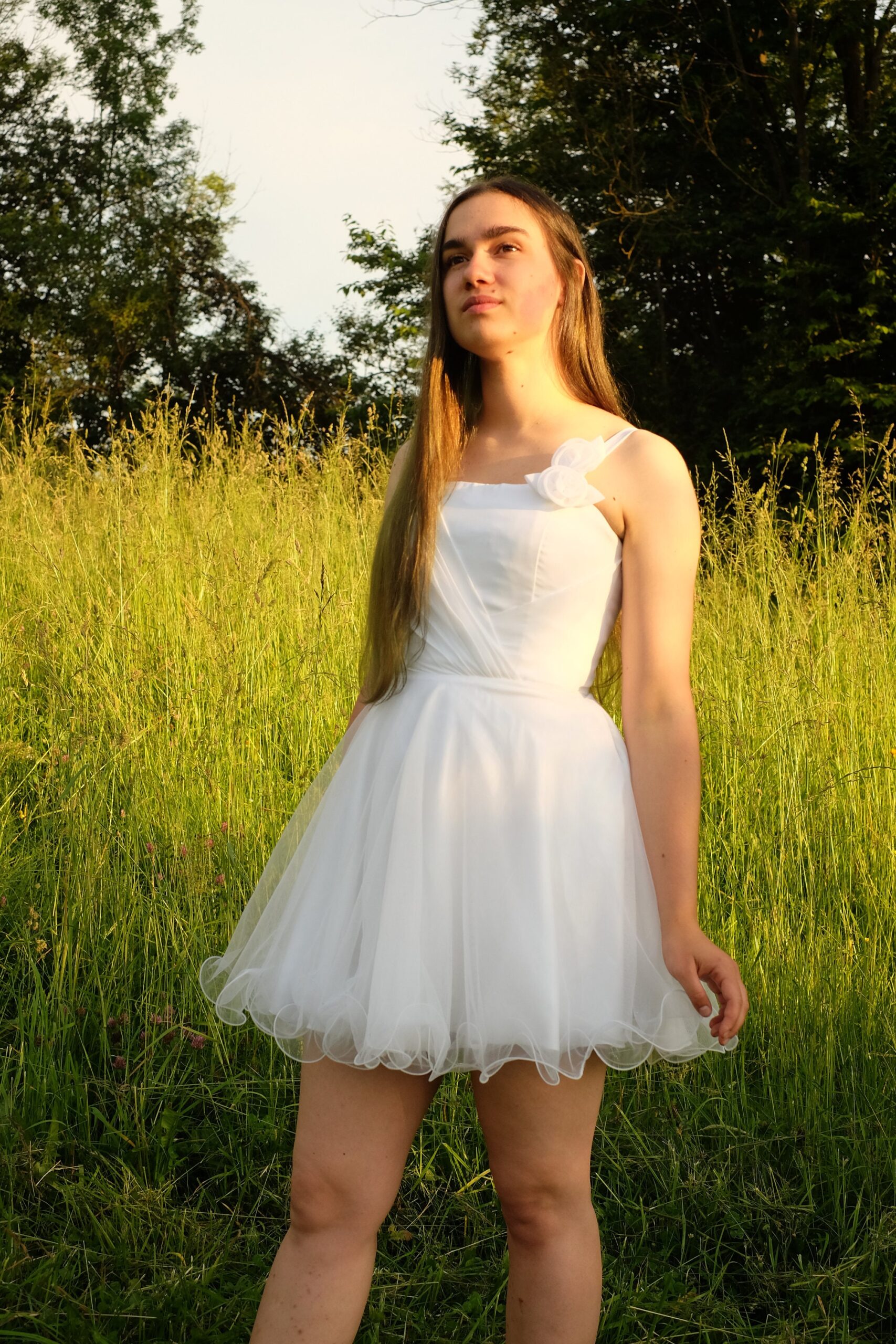 2000s Y2K Vintage Mini Wedding Dress XS - Image 6