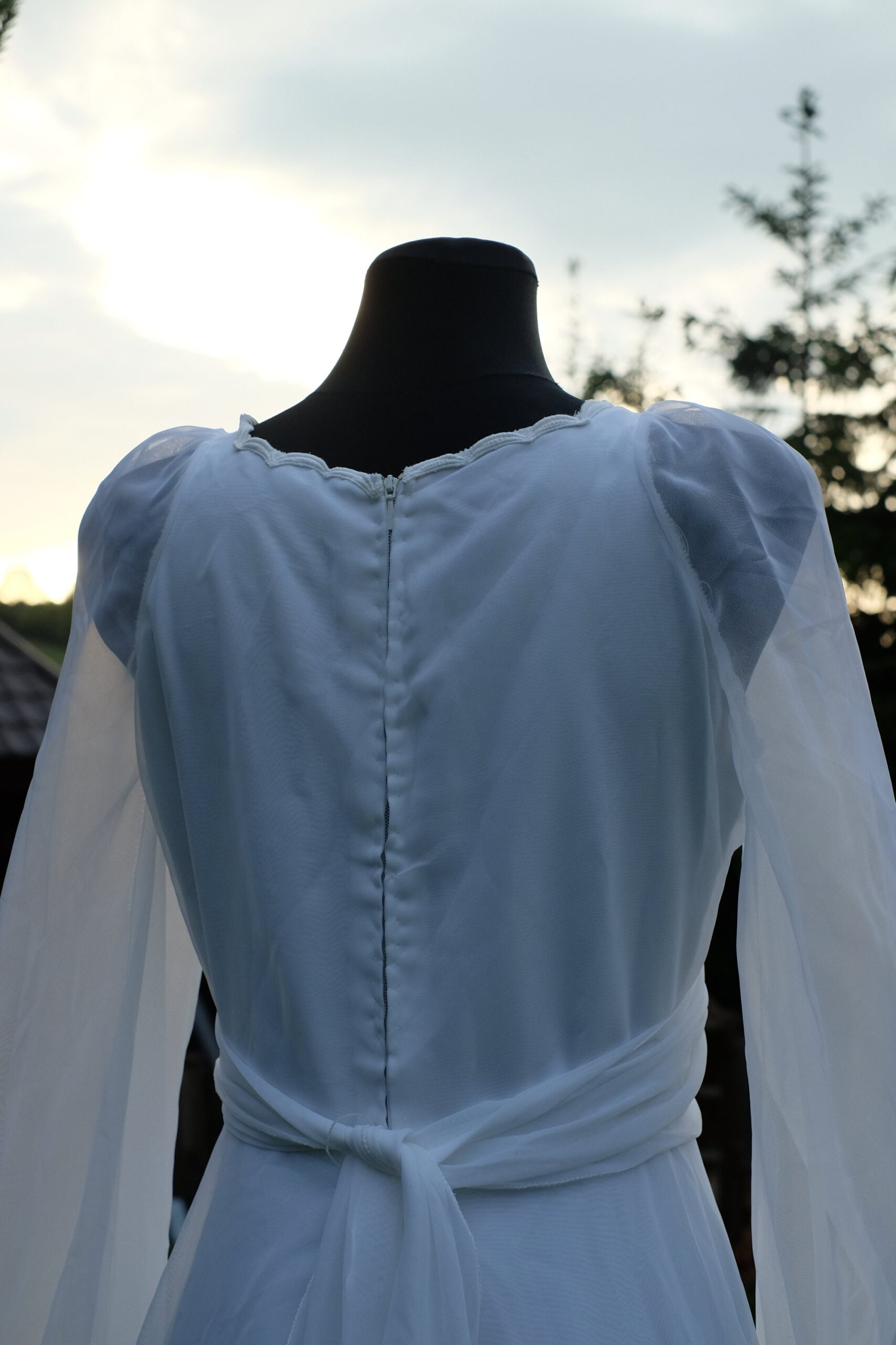 70s Vintage Boho Wedding Dress, Dreamy Cottagecore Wedding Gown - Image 8