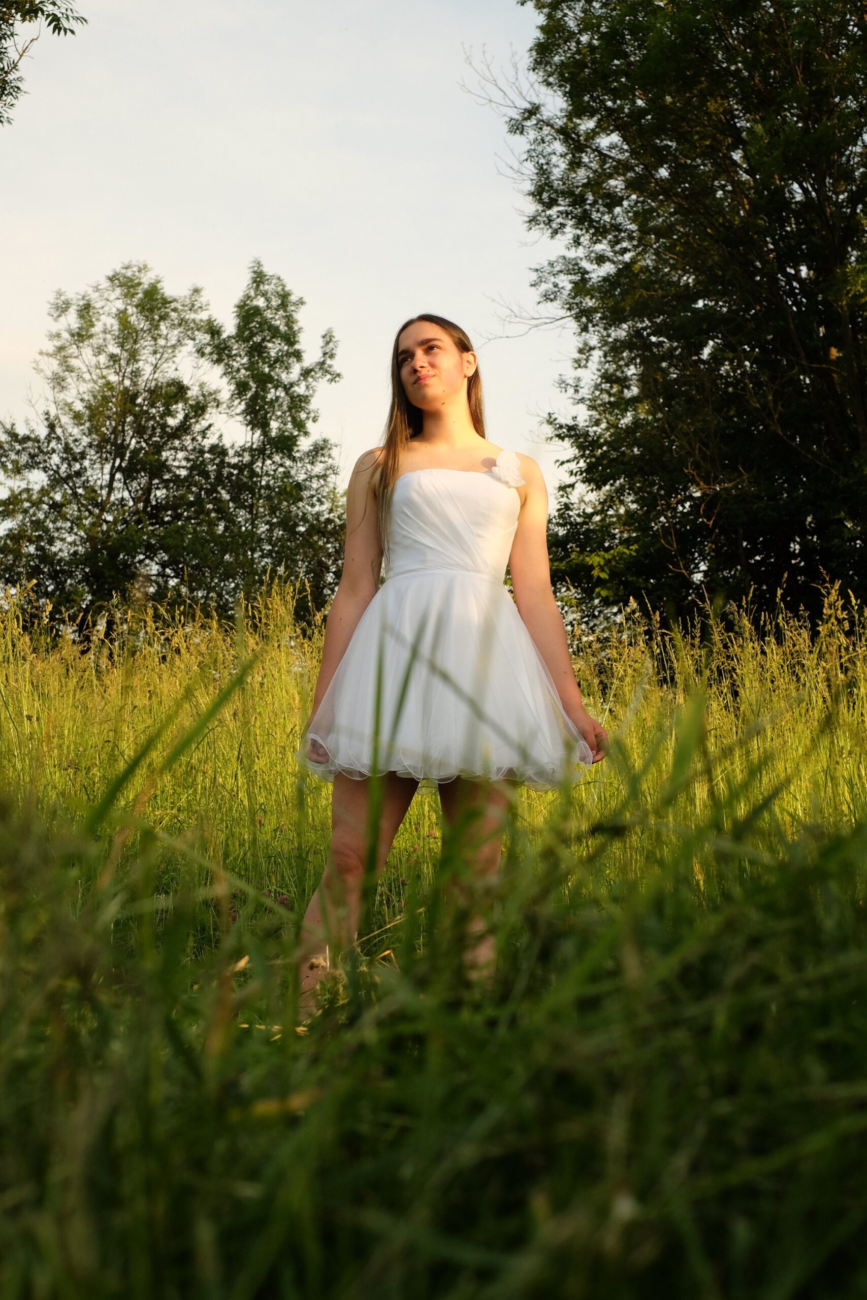 2000s Y2K Vintage Mini Wedding Dress XS - Image 3