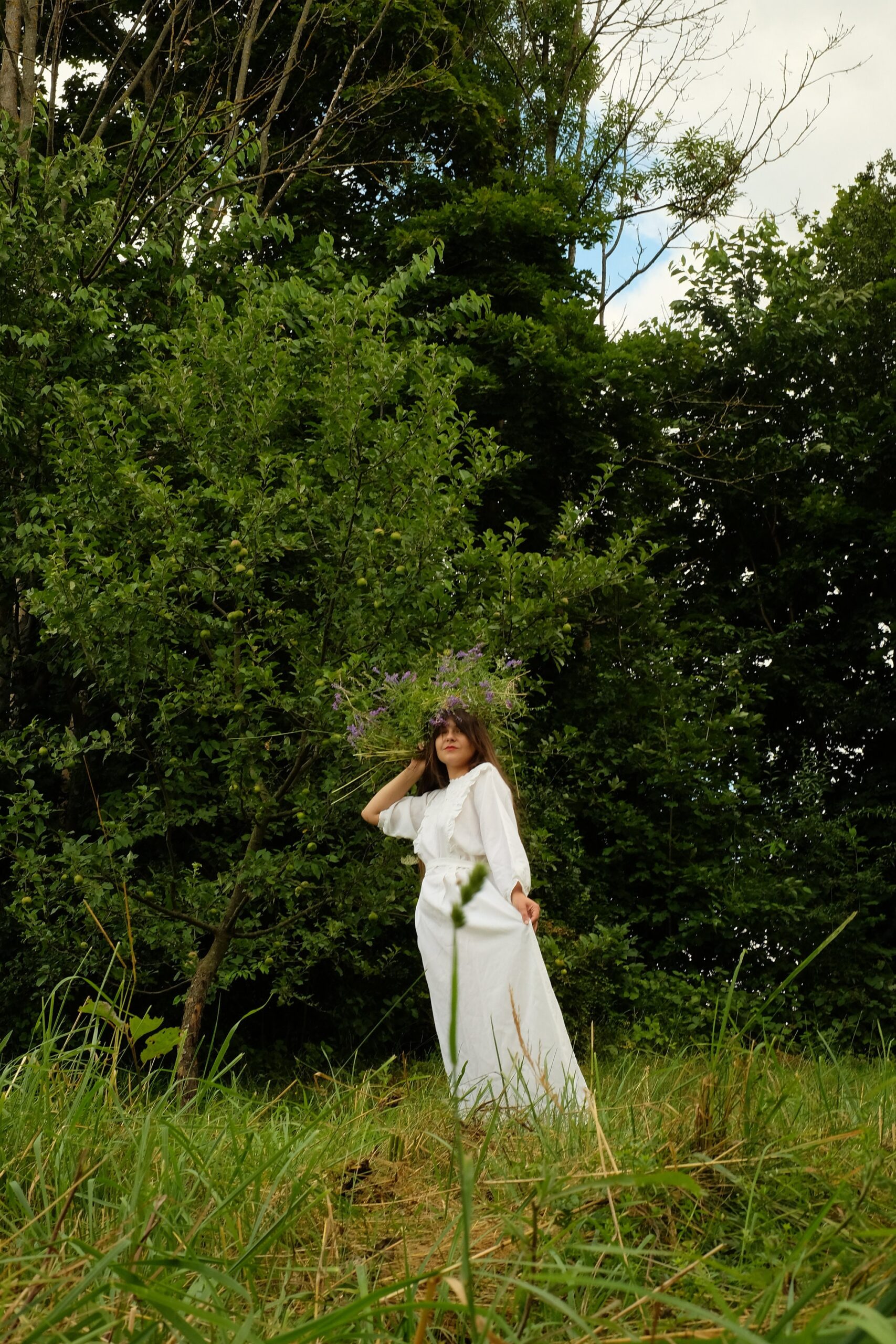 Vintage 60s/70s Boho Wedding Dress, Hippie Ethereal Bridal Gown - Image 6