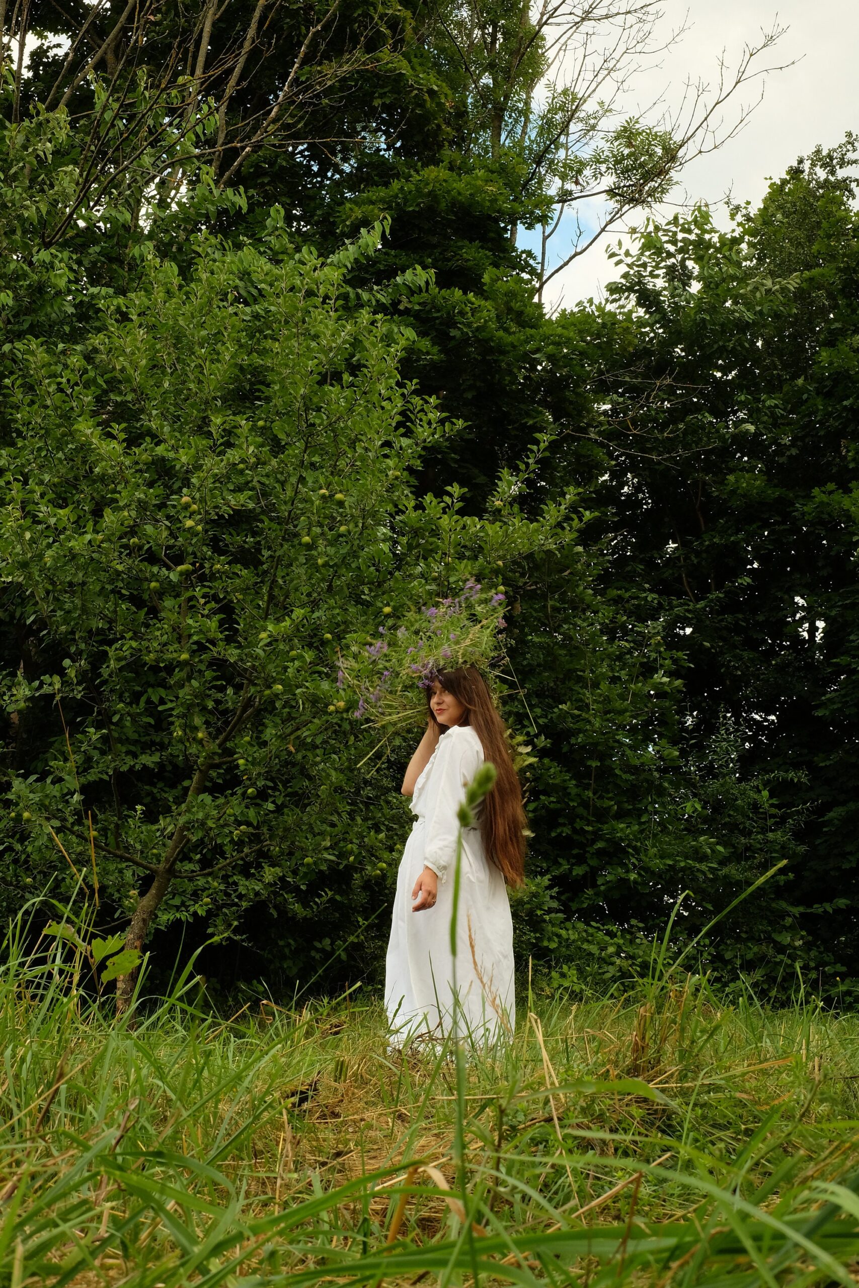 Vintage 60s/70s Boho Wedding Dress, Hippie Ethereal Bridal Gown - Image 9