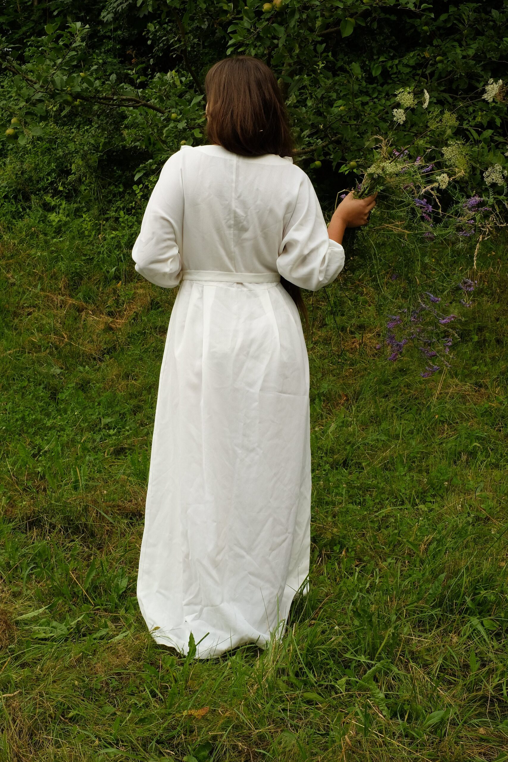 Vintage 60s/70s Boho Wedding Dress, Hippie Ethereal Bridal Gown - Image 7