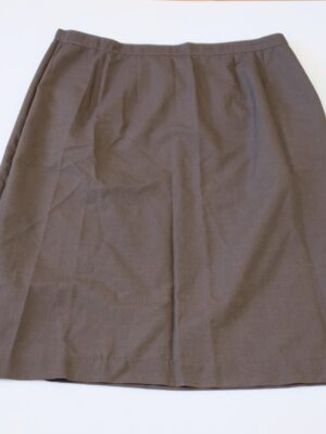 Vintage Gray Elegant Midi Skirt, Plus sized 3XL
