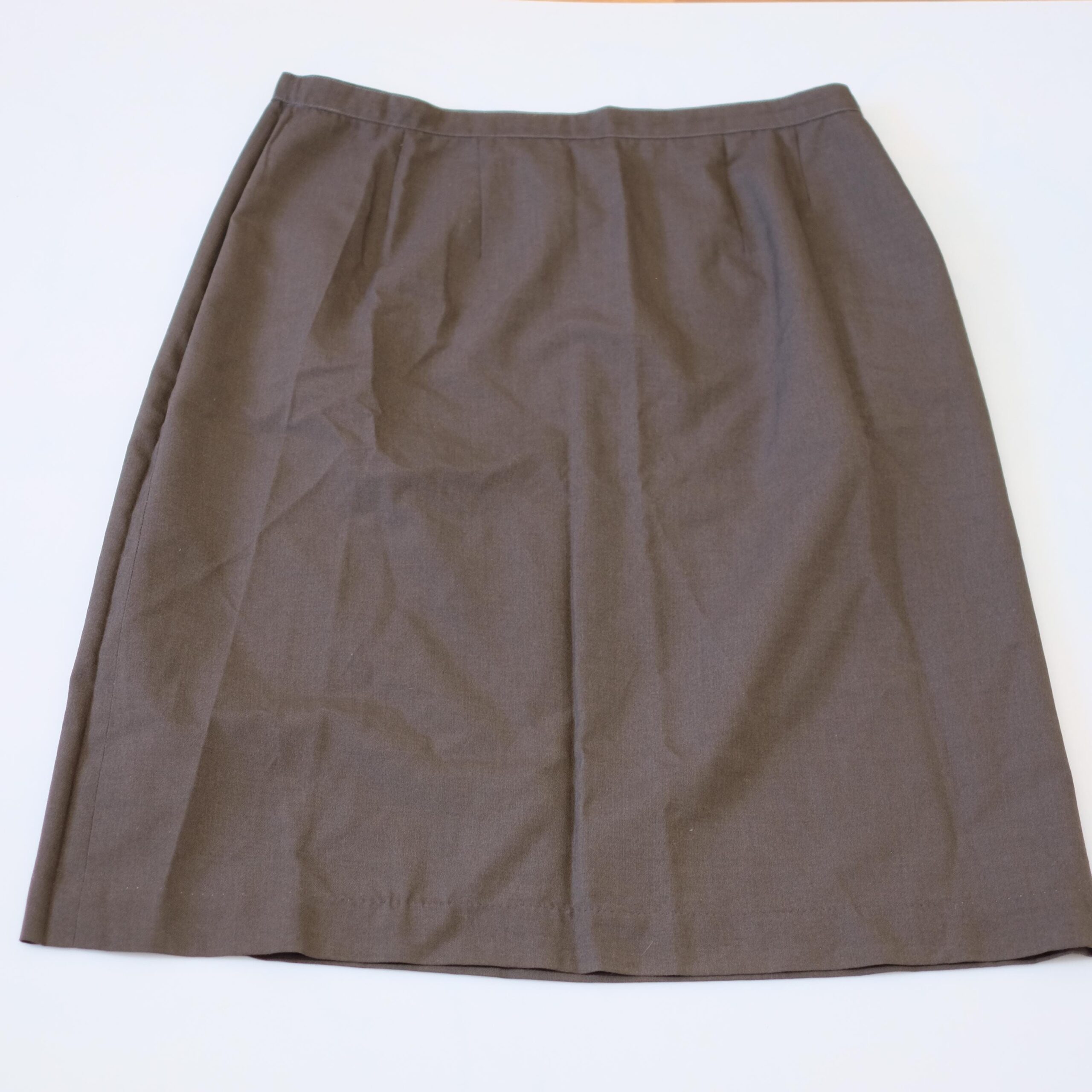 Vintage Gray Elegant Midi Skirt, Plus sized 3XL