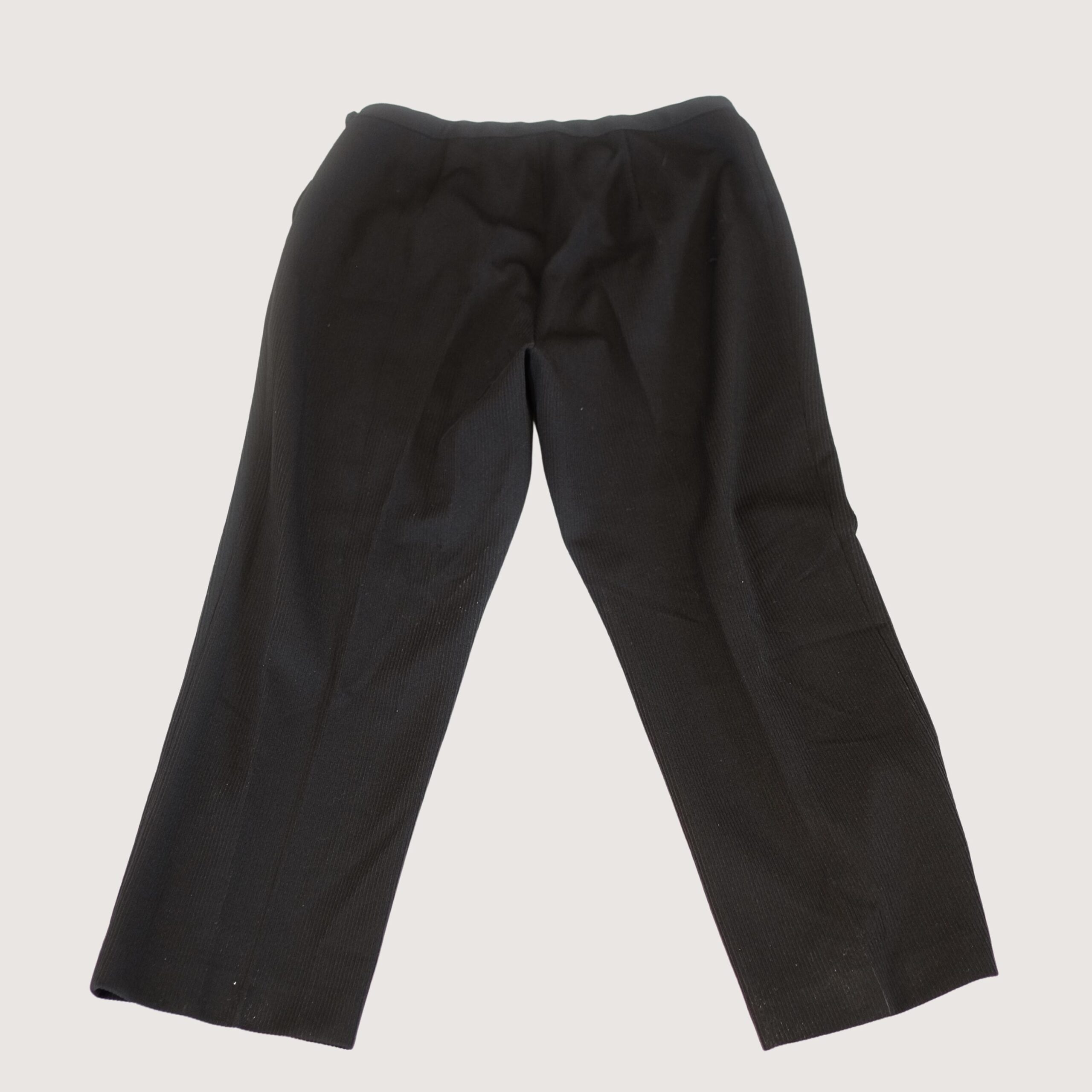 VIntage Men's Black Ribbed Trousers - Image 3
