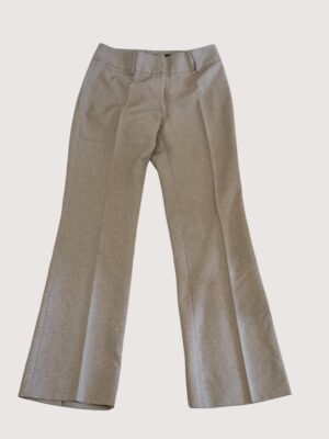 Vintage Women's Creased Light Gray Trousers