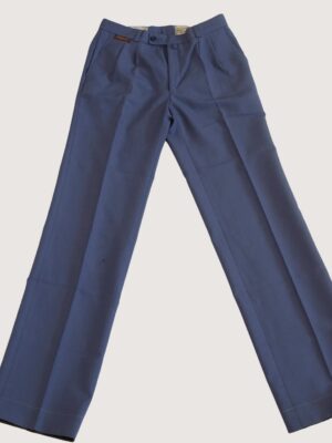 Blue Vintage High Waisted Creased Trousers