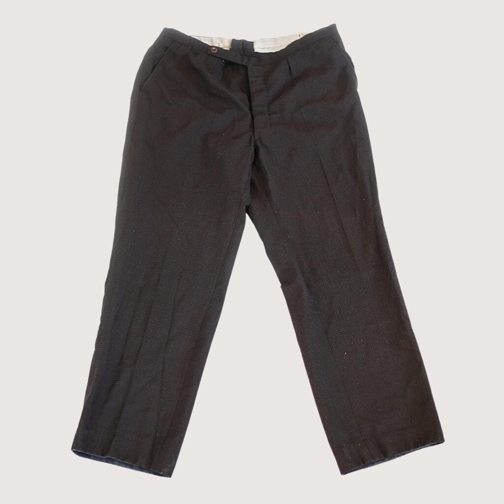 Men's Vintage Dark Gray Smart Trousers