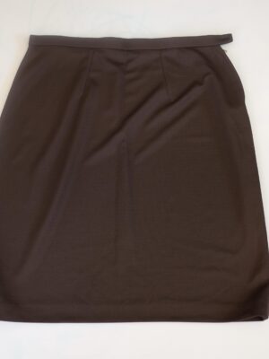 Vintage Brown Skirt, Plus size Pencil Midi Skirt