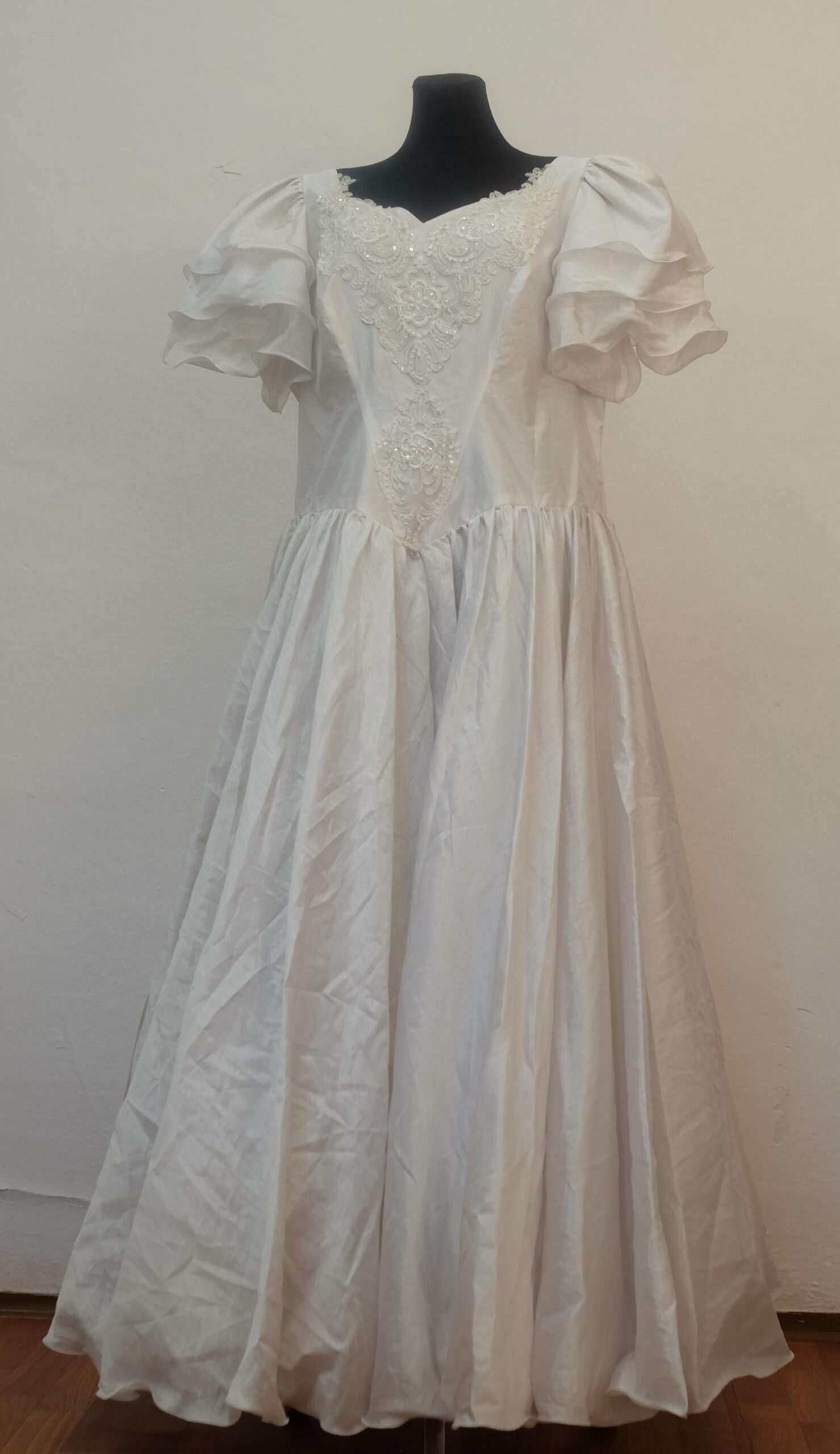 Vintage 90s Wedding Dress, Deadstock Kleemeier XXL with original Tags - Image 6