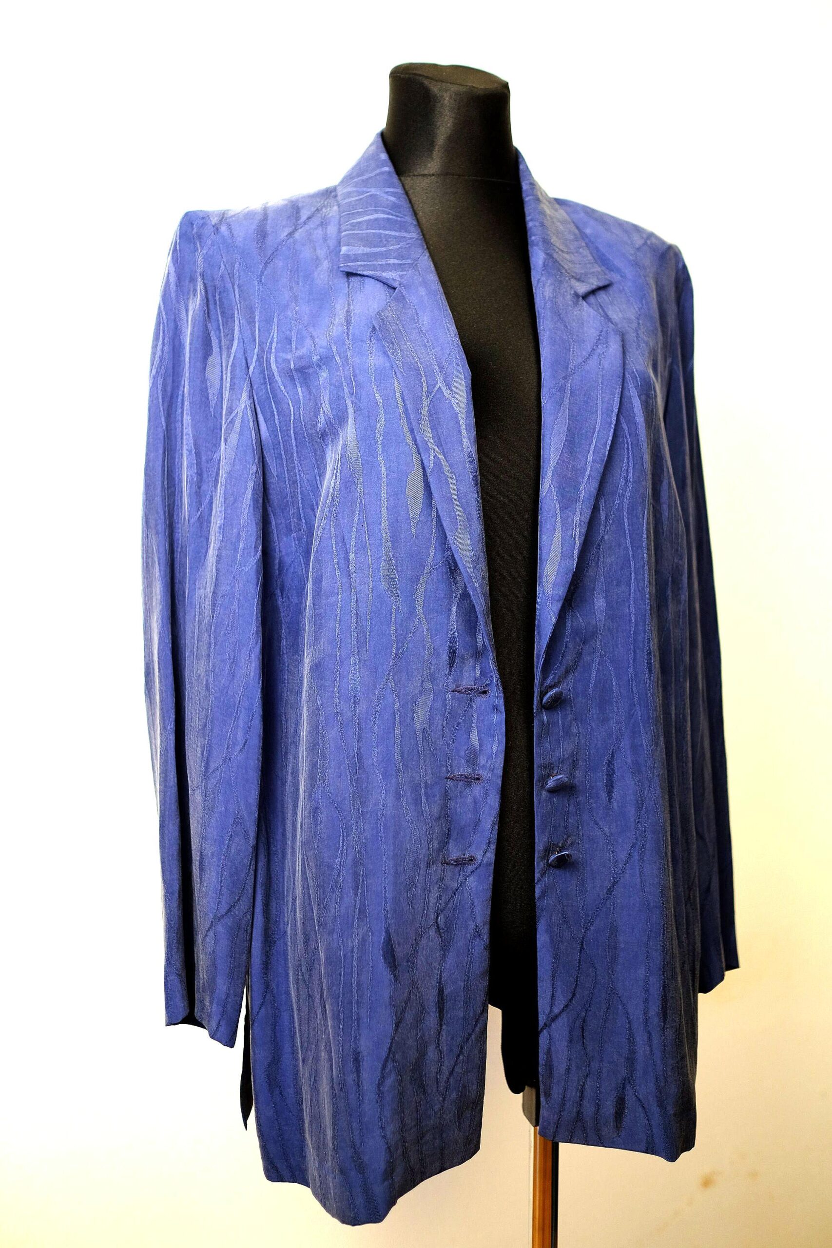 Vintage Dark Blue Fred Sabatier Blazer