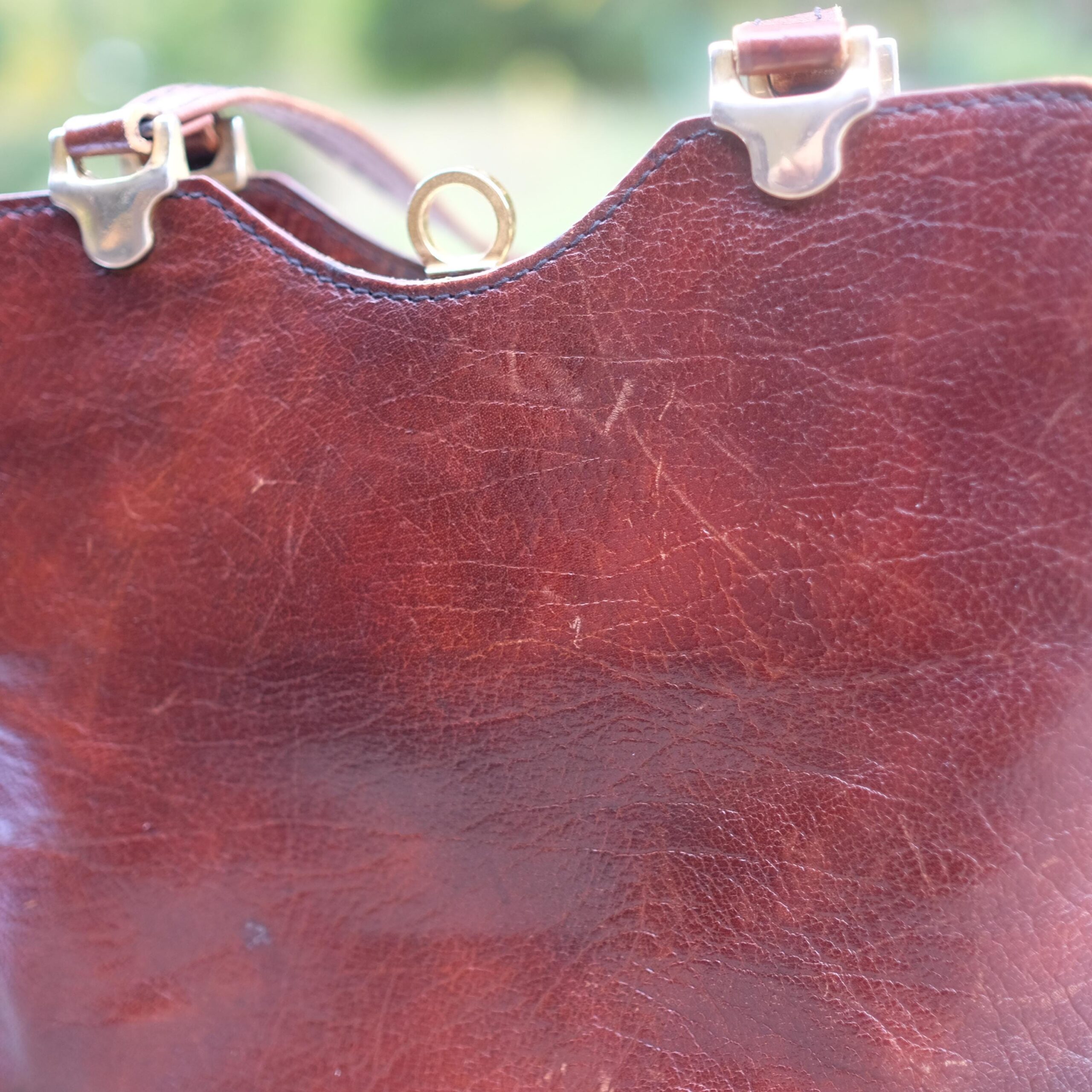 Vintage Bel Sac Brown Leather Handbag / Purse - Image 9