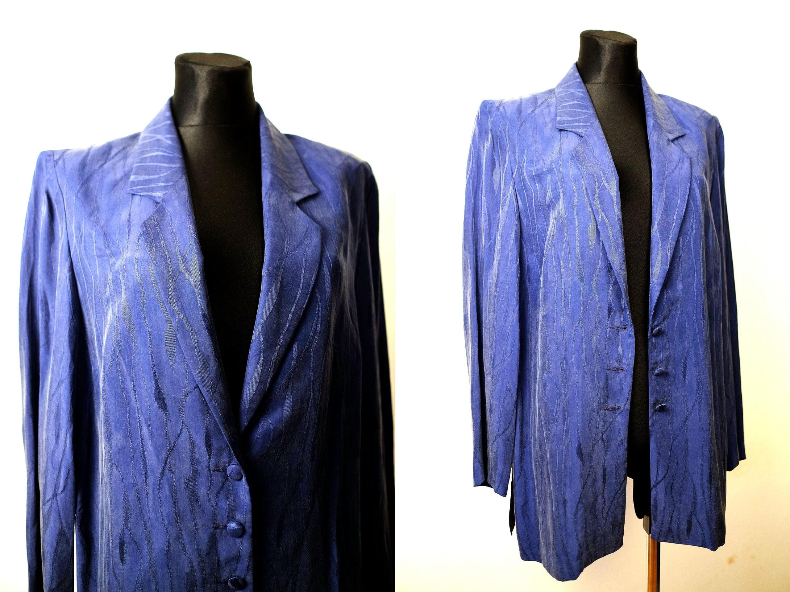 Vintage Dark Blue Fred Sabatier Blazer - Image 2