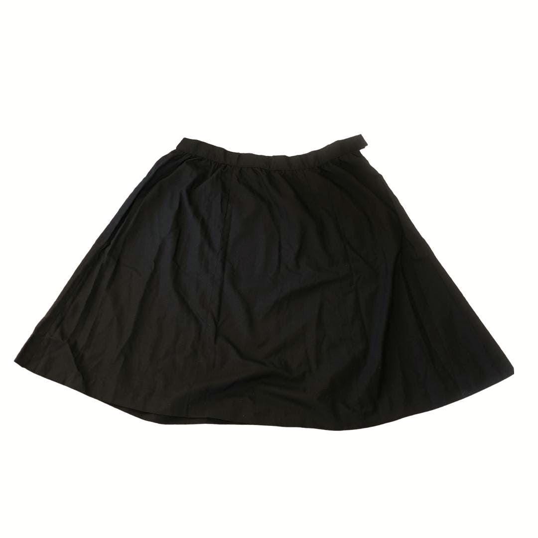 Vintage Plus Sized Black A line Skirt EU Size W52