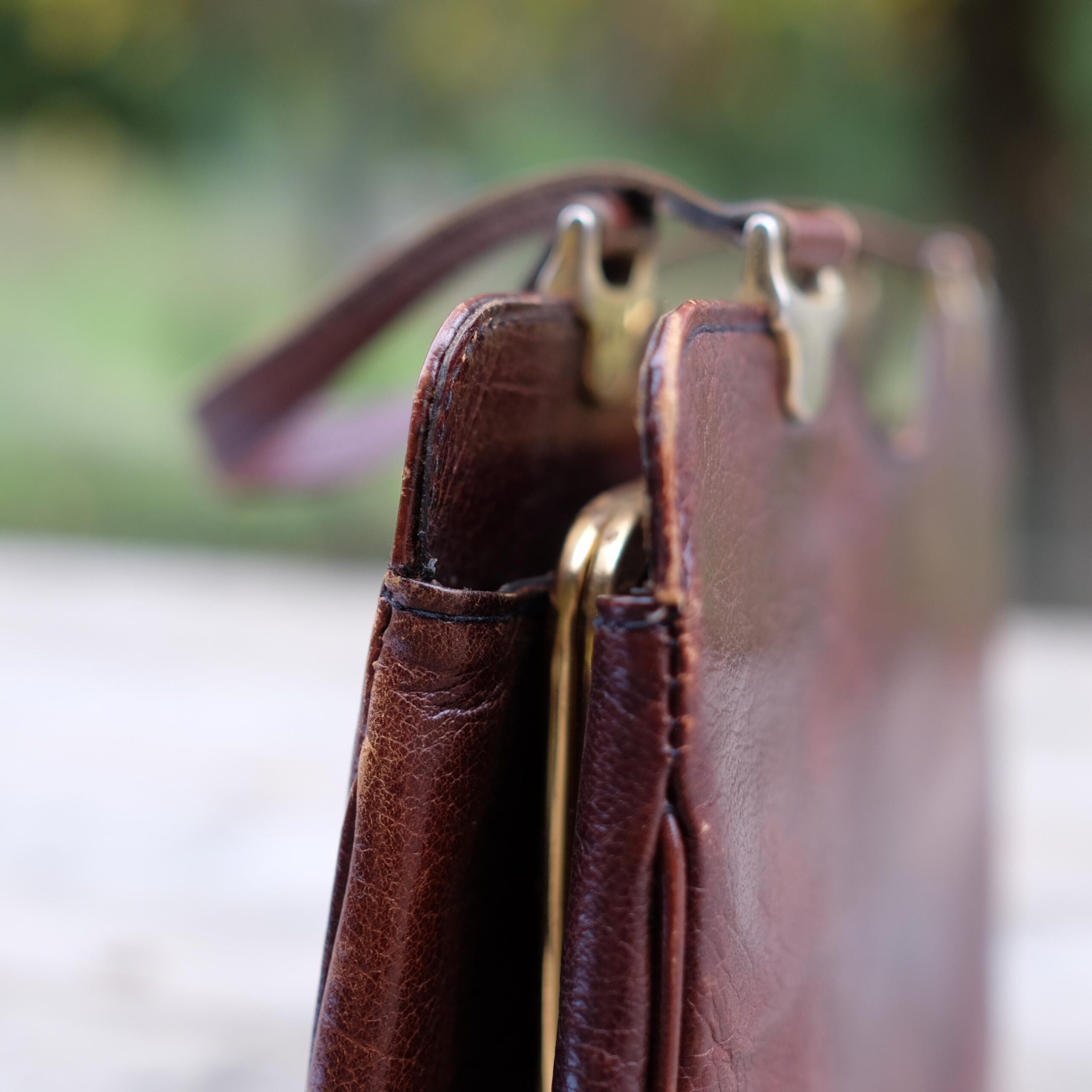 Vintage Bel Sac Brown Leather Handbag / Purse - Image 7