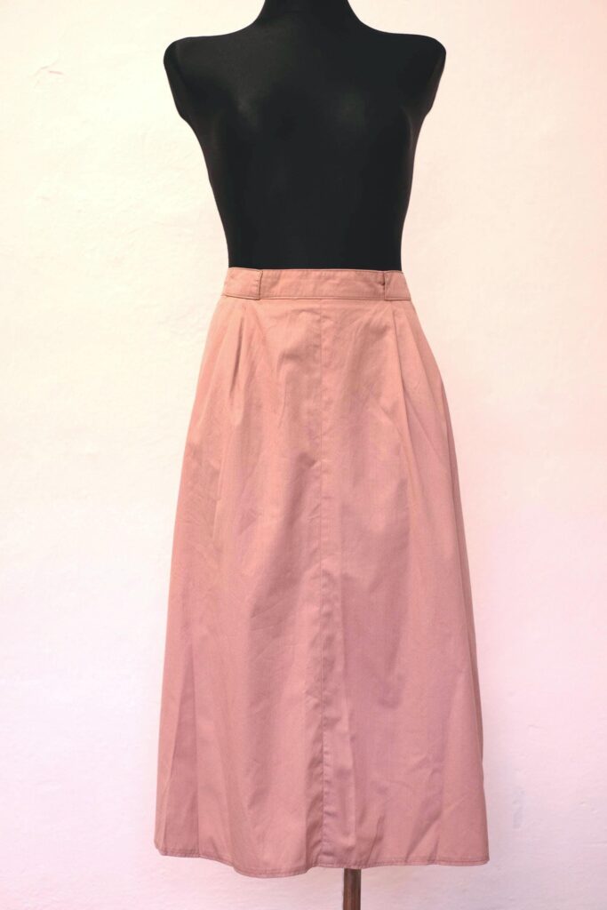 Vintage Salmon Pink A line Skirt Size XXL