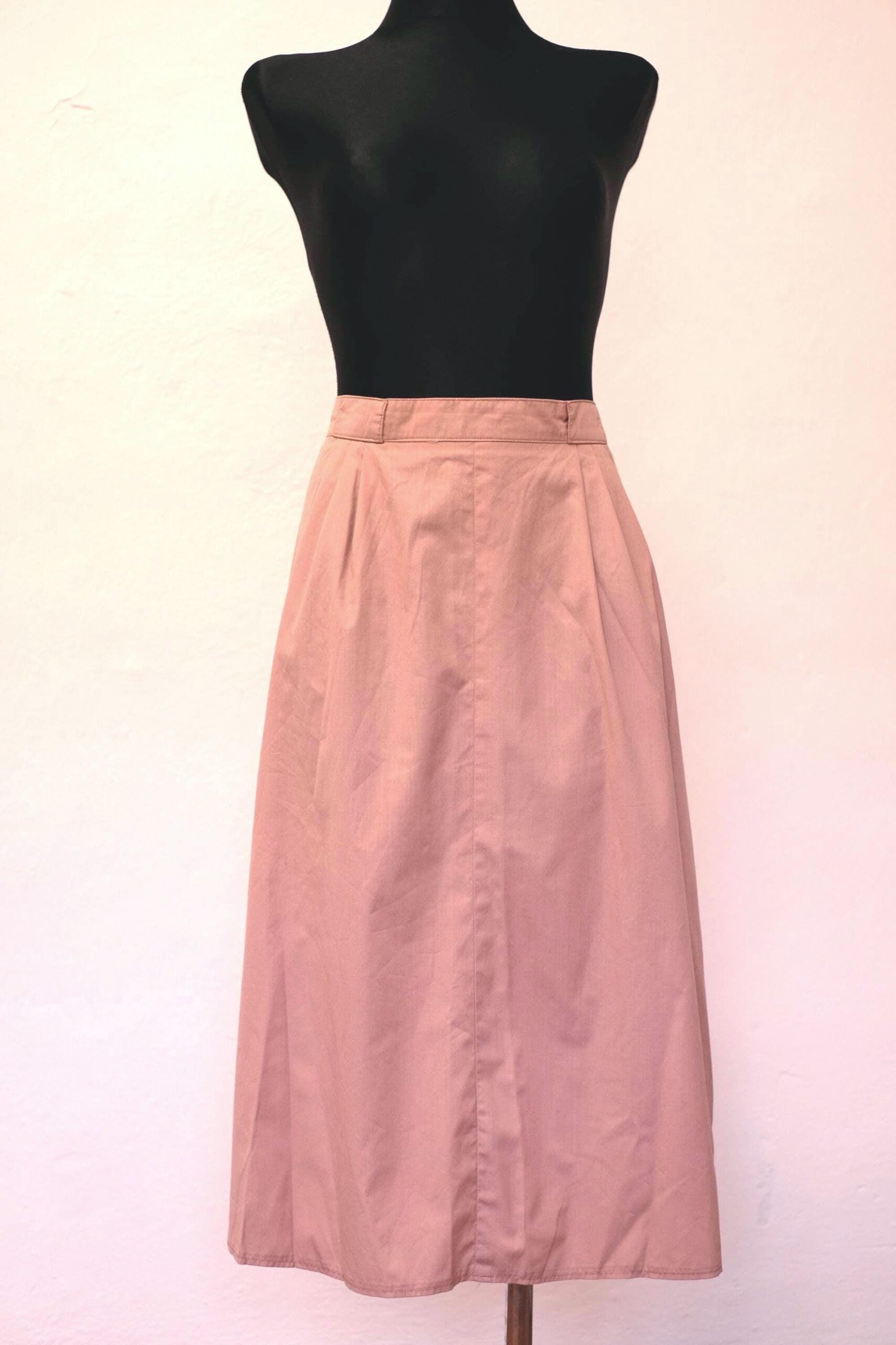 Vintage Salmon Pink A line Skirt Size XXL