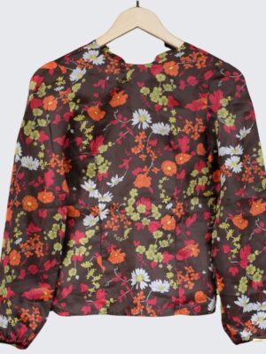 Vintage Handmade 70s Boho Hippie Floral Blouse
