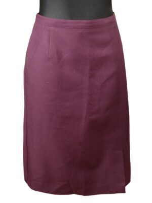 Purple Mini Smart Pencil Skirt with Pockets S