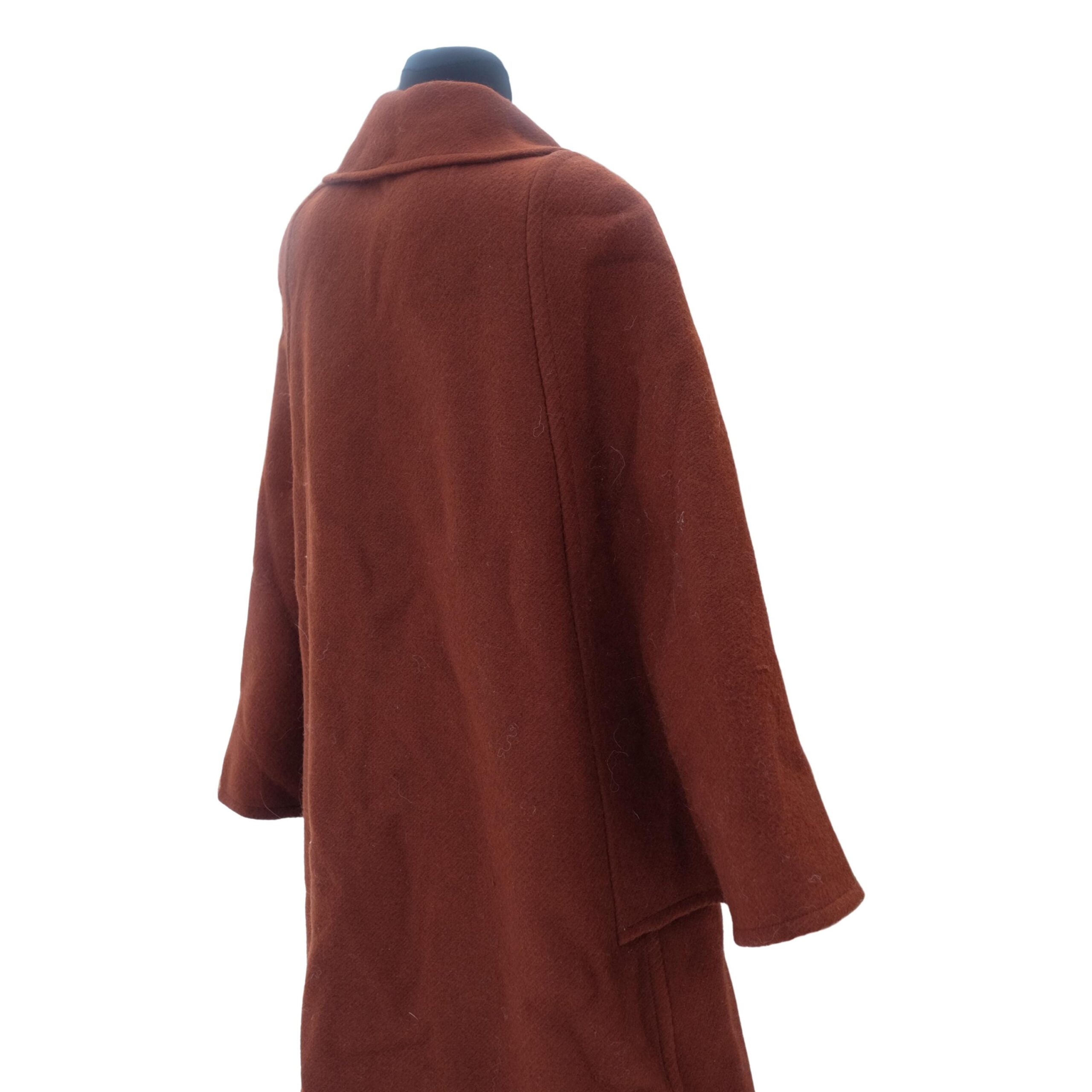 Vintage 60s Caramel Brown Cape Coat - Image 8