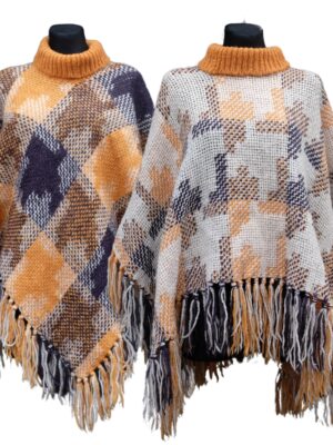 Vintage Reversible Elegant Poncho