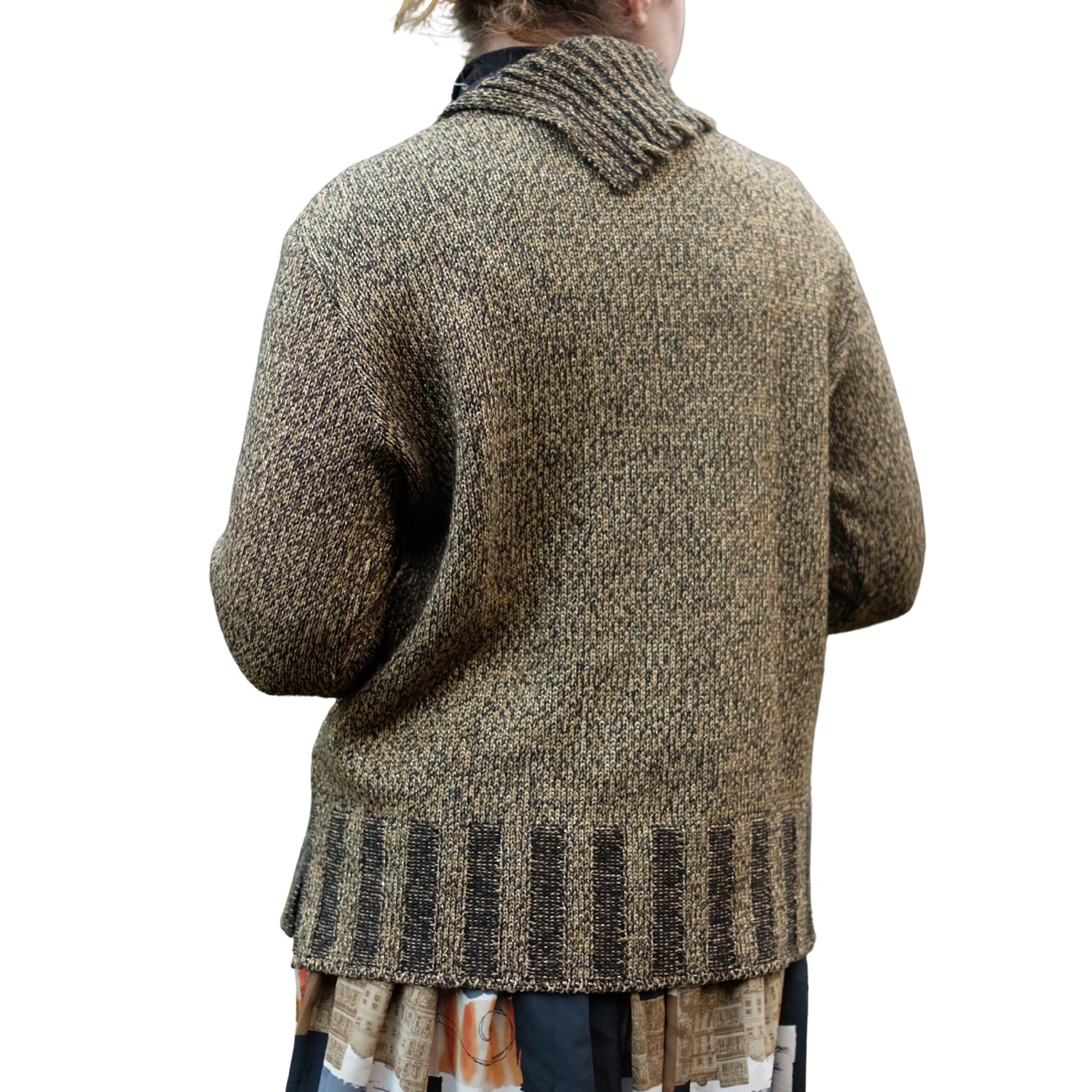 Vintage Cable Knit Golden Jumper - Image 3