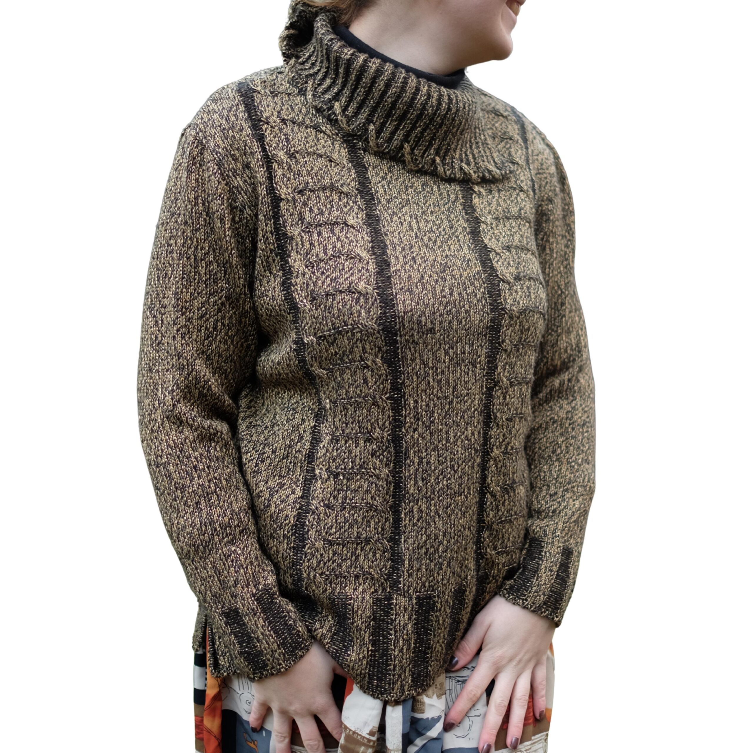 Vintage Cable Knit Golden Jumper