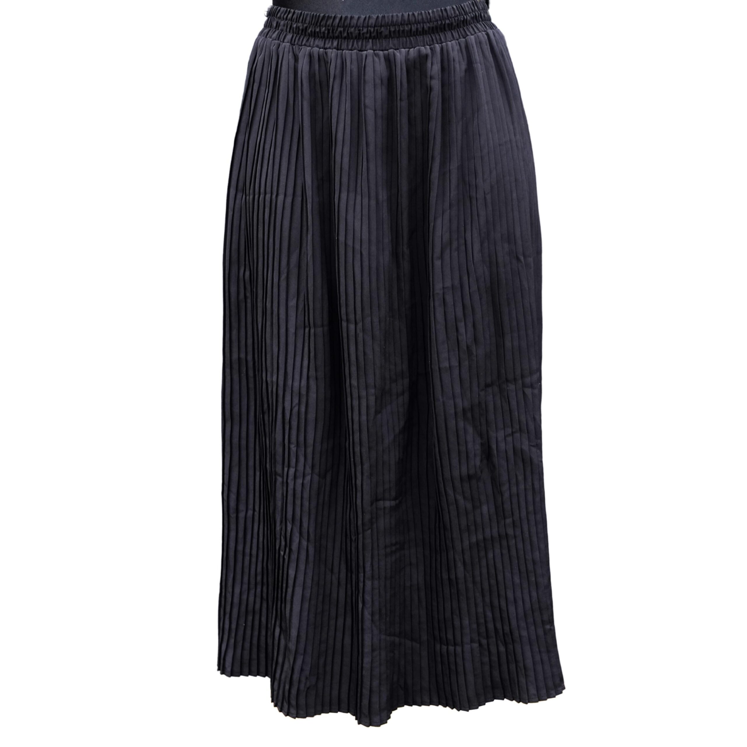 Vintage Black Pleated Skirt, Minimalistic skirt with waistband - Image 7