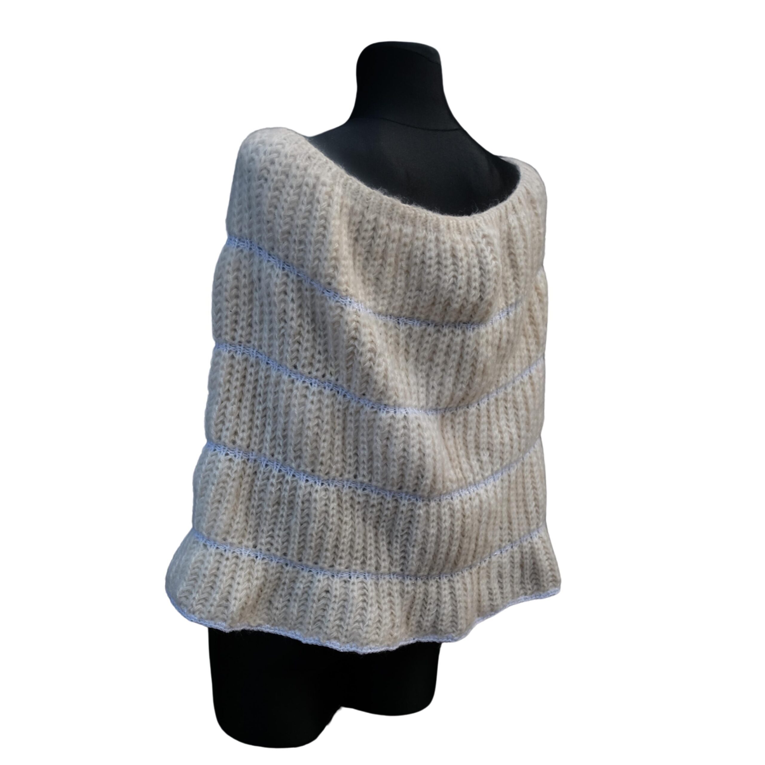 Vintage Knitted Elegant Cream Bolero - Image 6