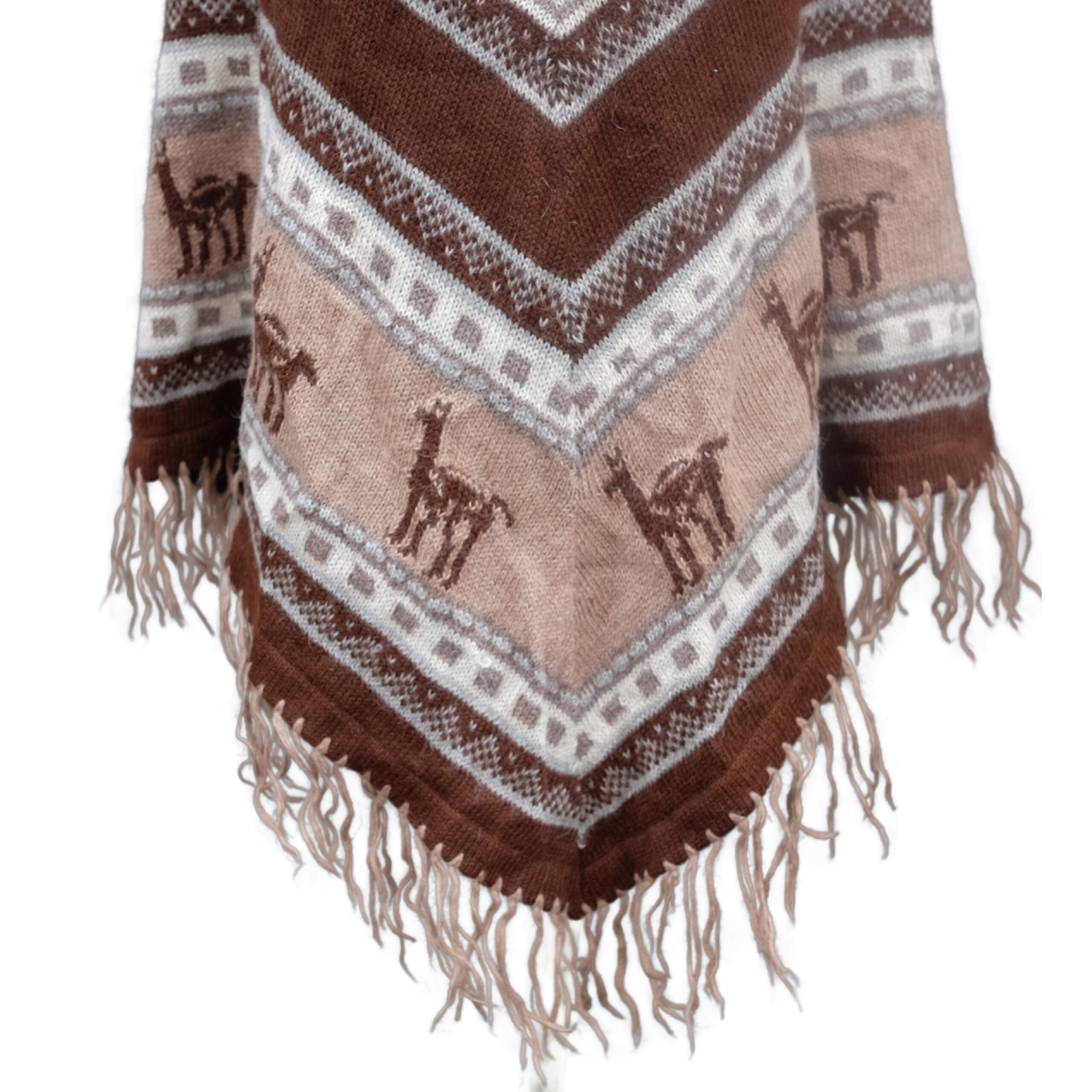 Vintage Inca Pattern Poncho - Image 4