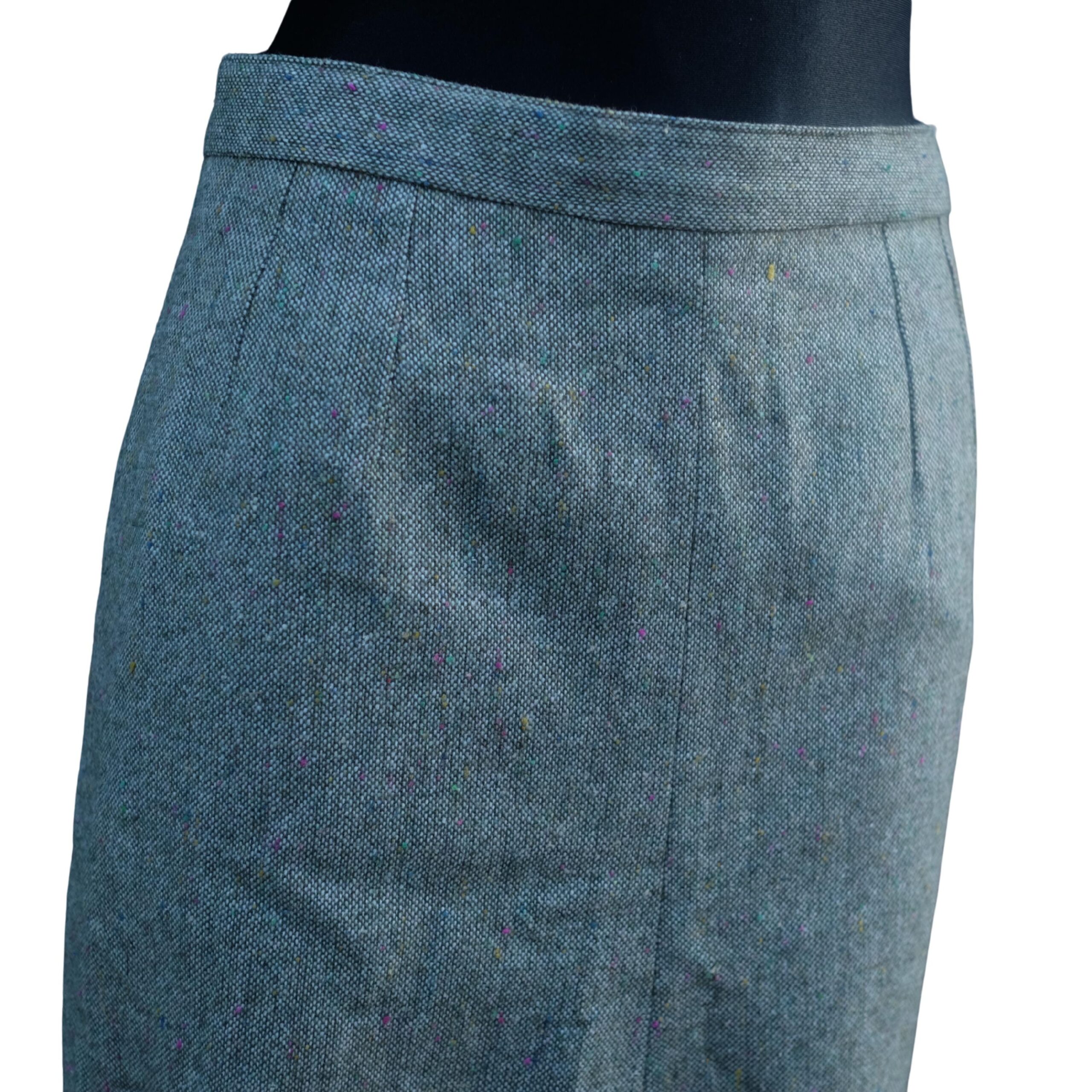 Vintage Tweed Army Green Long Pencil Skirt, Teachers/Office/Business Skirt - Image 5
