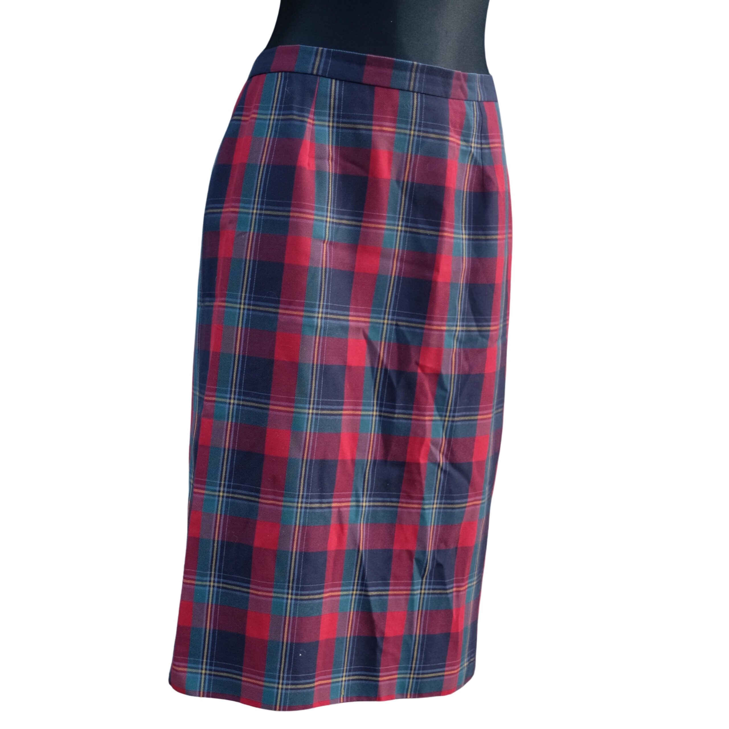 Vintage Plaid/Tartan Pencil Skirt Francoise de France - Image 6