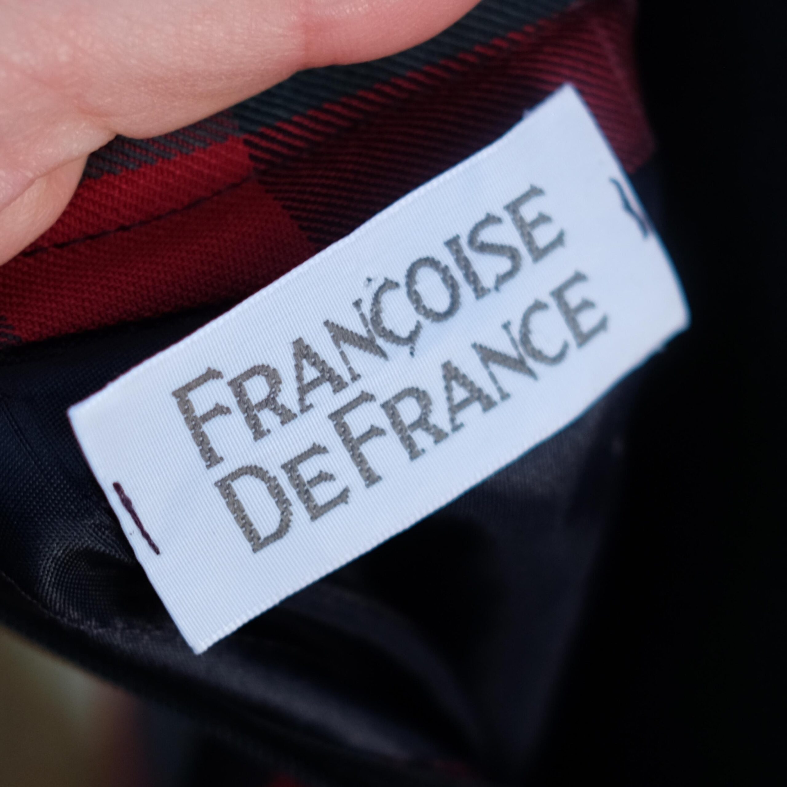Vintage Plaid/Tartan Pencil Skirt Francoise de France - Image 5