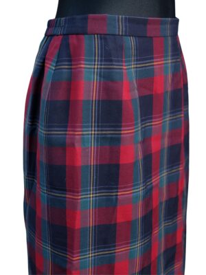 Vintage Plaid/Tartan Pencil Skirt Francoise de France
